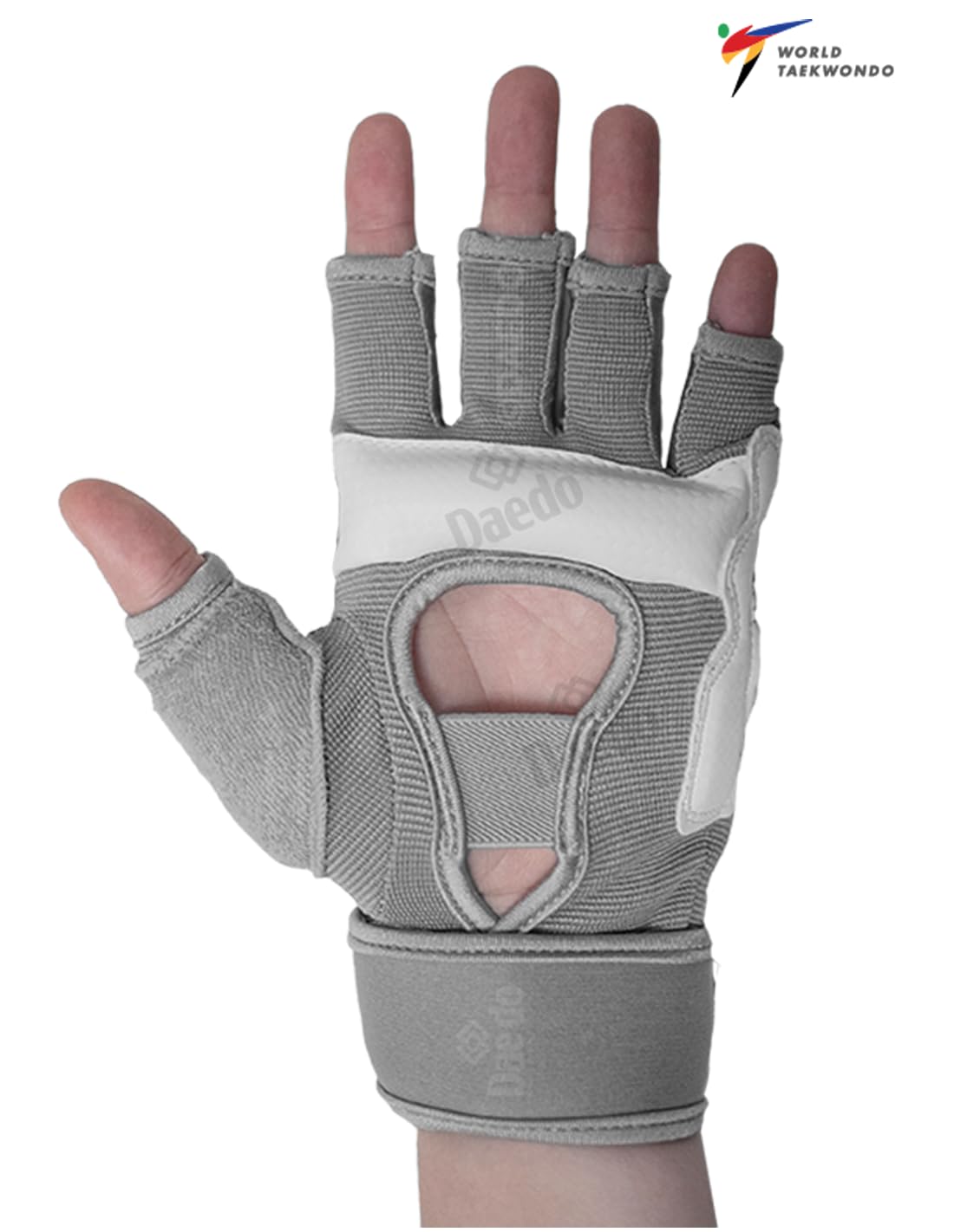 WT Recognized Taekwondo Hand Protector for International Competitions, Sponge, Synthetic Leather & Stretch Fabric – Comfortable and Durable Protection
