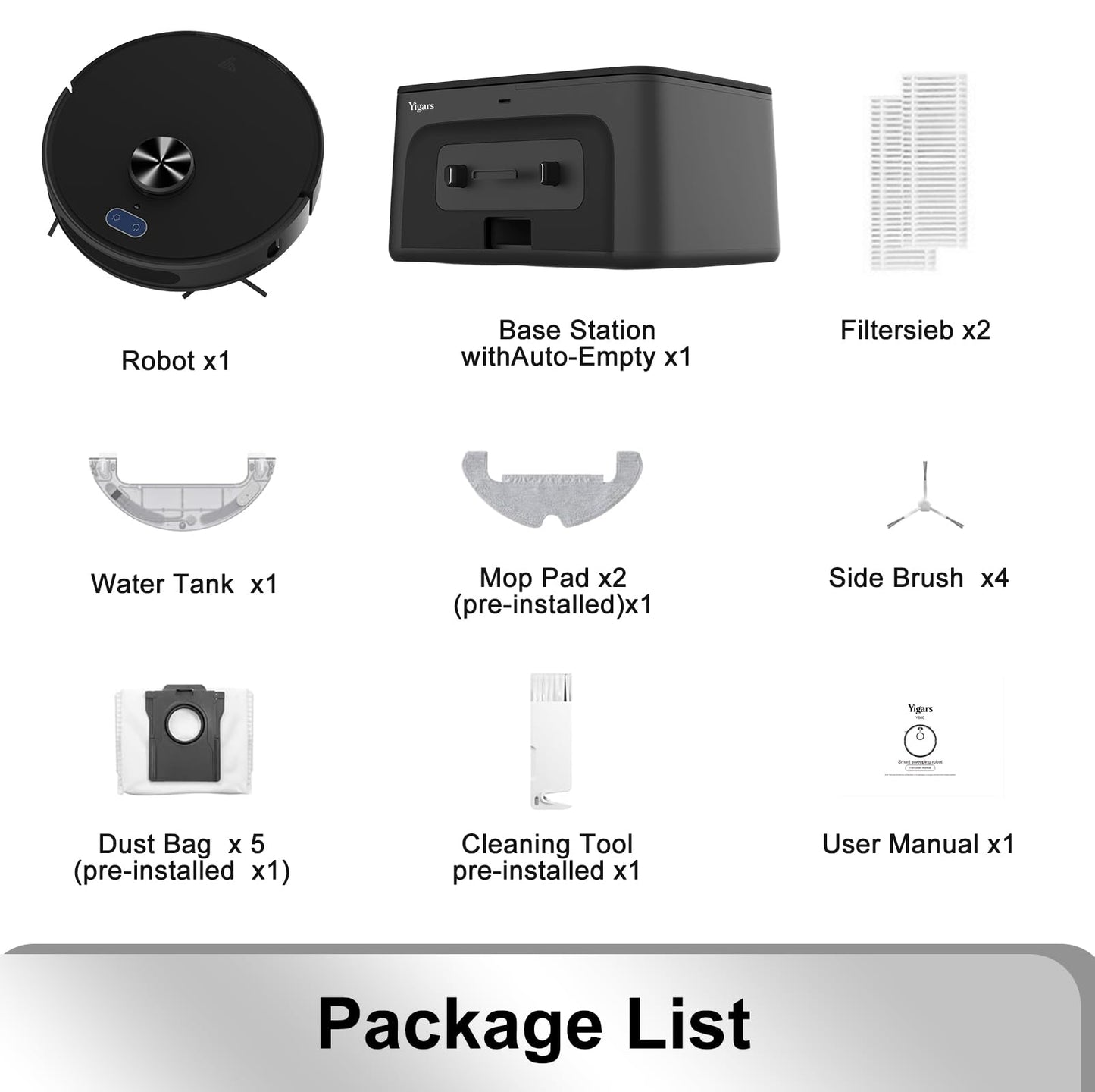 Robot Vacuum and Mop Combo,Up to 8000Pa Suction,Robot Vacuum Self-Emptying,70-Day Hands-Free Cleaning 220 Min Runtime LiDAR Navigation, Home Mapping, Ideal for Pet Hair, Hard Floors, Carpet-Black