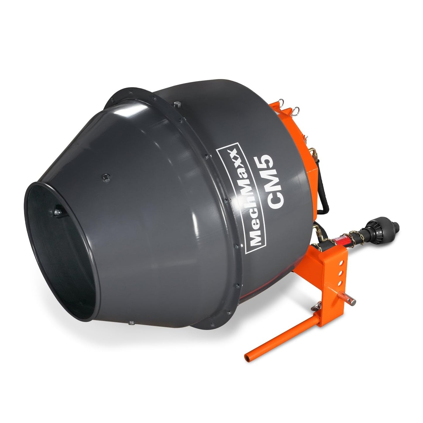MachMaxx Heavy-Duty 5 Cu-Ft Three-Point Hitch Tractor PTO Cement Mixer Attachment for Farm, Driveway, Fencing Projects,20-30 HP,Category 1 & 2, CM5