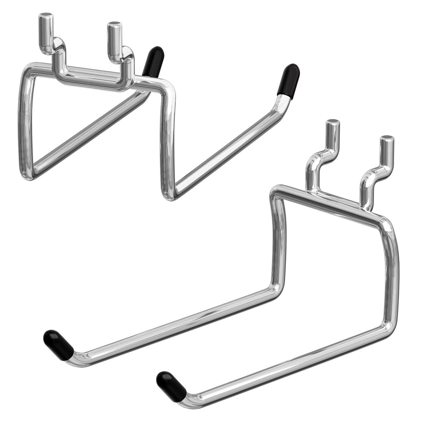 FRIMOONY Heavy Duty Pegboard Hooks 30 Pack, 4 Inch Long, Fitting 1/4 Inch Pegboard Holes, Silver Metal Garage Workshop Shed Organizer