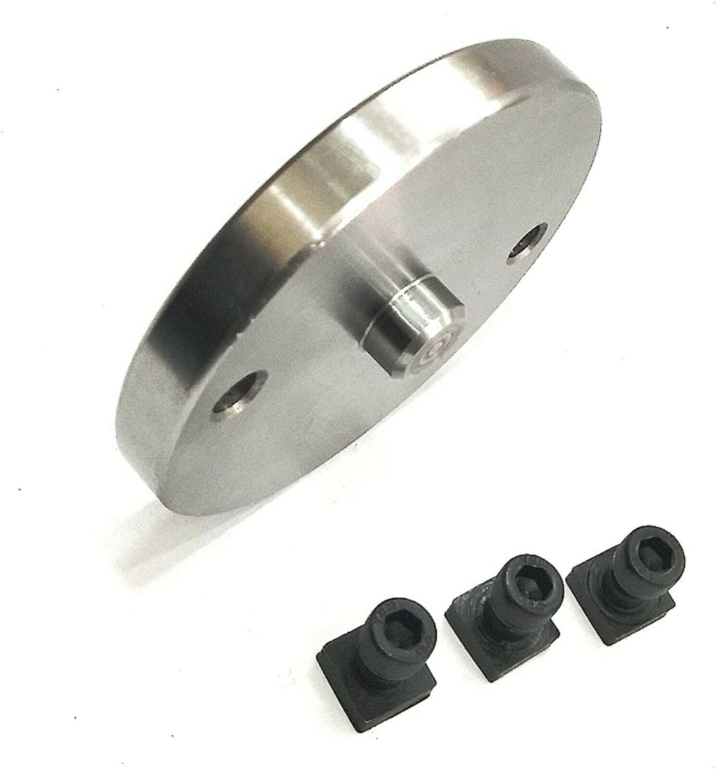 Buyohlic 4"/ 100 mm Regular Rotary Milling Table With Small Chucks with 65 mm 3 Jaws Self Centering Chuck