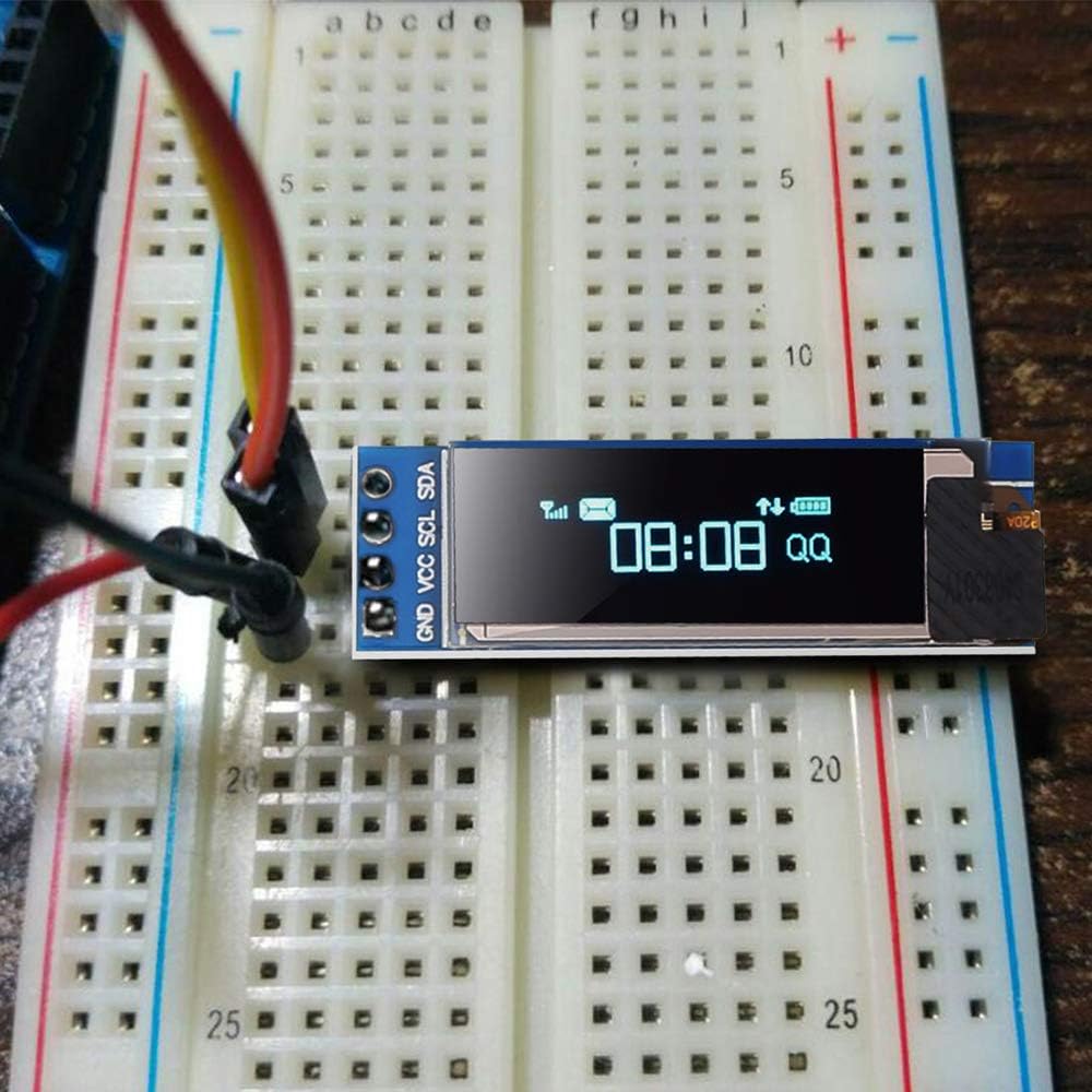 10PCS 0.91'' 12832 I2C 0.91inch I2C 128x32 SSD1306 I2C 3.3V/5V 4 DORHEA IIC OLED Display Module LCD Display Module Blue