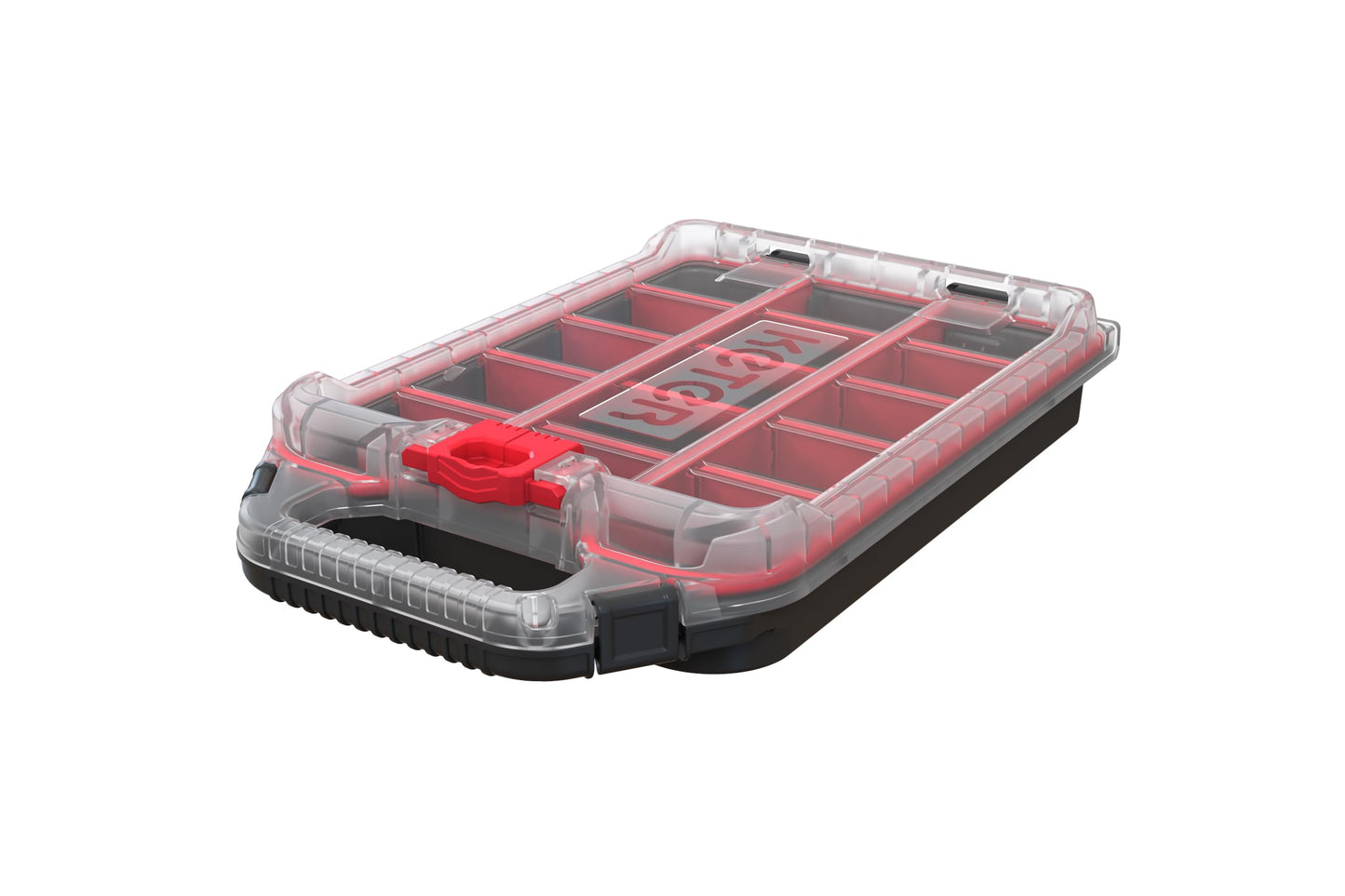Stack N’ Roll 4-Piece Rolling Tool Storage System – Includes Large Rolling Tool Box, 2-Drawer Tool Box & 2 Tray Organizers | Modular Stackable Tool Storage with Wheels for Garage & Workshop
