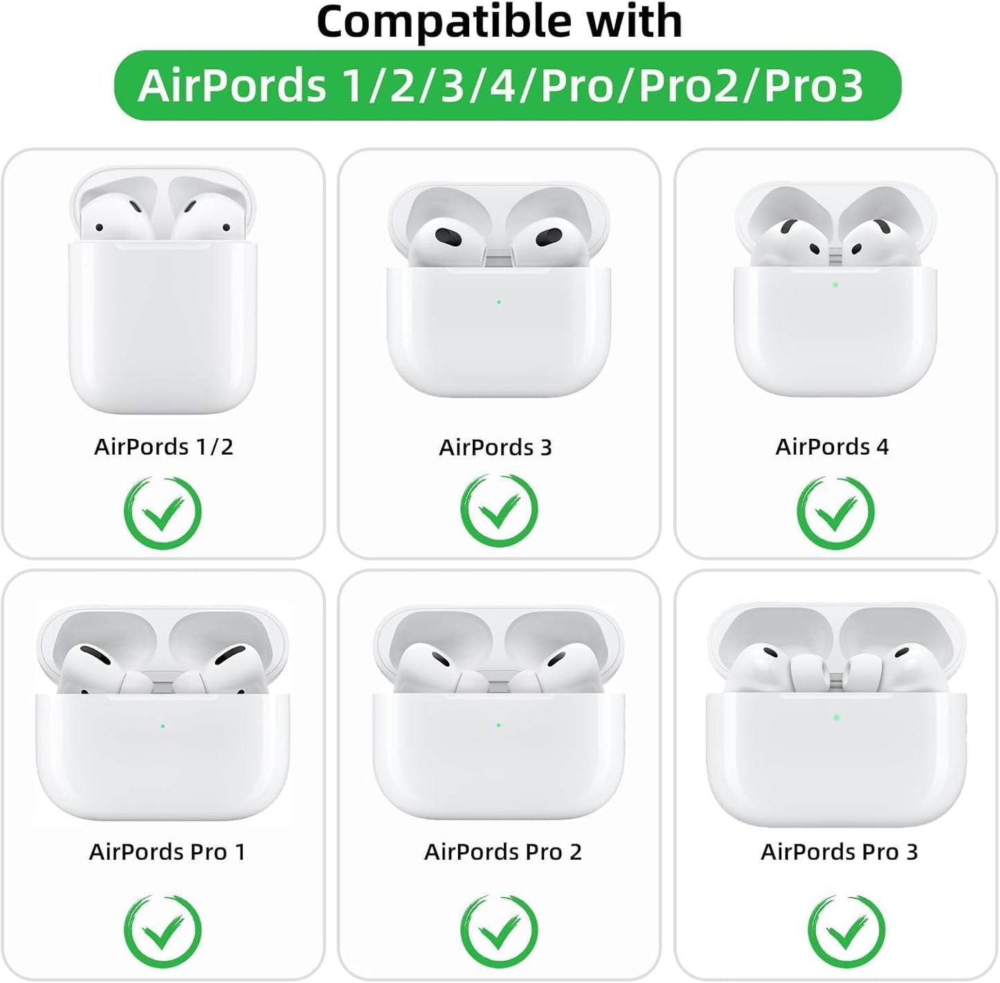 MOLOVA 5 Pack) Earbud Case Portable EVA Carrying Case Storage Bag Cell Phone Accessories Organizer with Carabiner