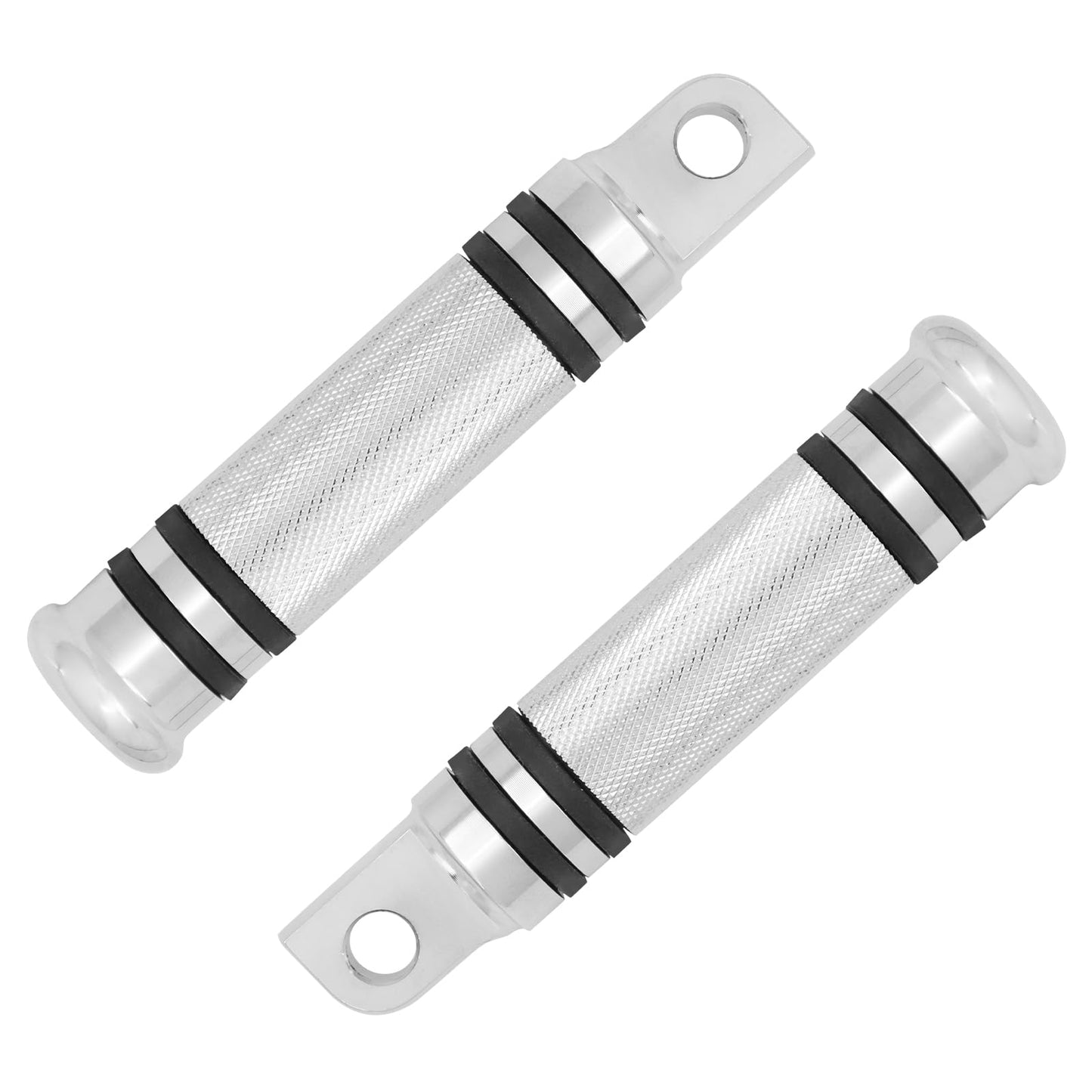 HDBUBALUS Motorcycle Foot Pegs Rest Compatible with Harley Sportster Dyna Touring Male Mount Footpegs Footrest Pedal Chrome