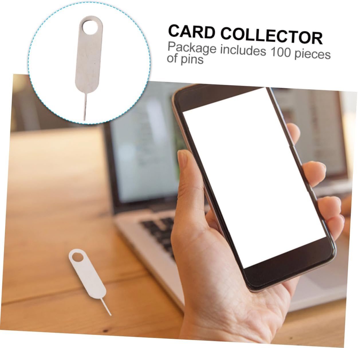 200pcs Angoily Sim Tray Ejector Tool Mobile Phone Pin Extraction Lightweight Design for Easy Sim Card Removal