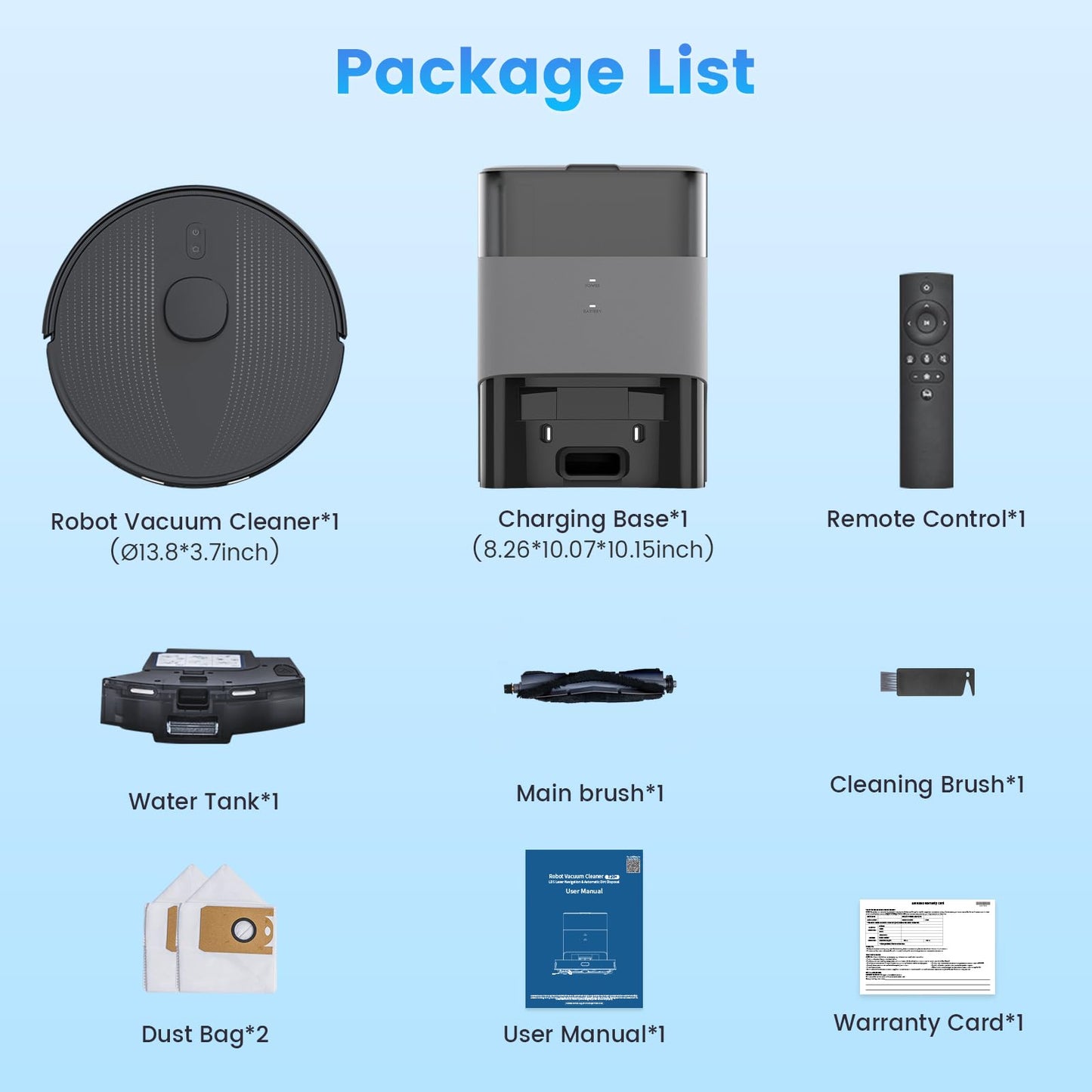 T20+ Self Emptying Robot Vacuum and Mop Combo, 6,000Pa Suction Robotic Vacuums, 75-Day Capacity, Home Mapping, APP & Voice & Remote, 180-Min Runtime, Robot Vacuum Cleaner for Pet Hair, Hard Floor