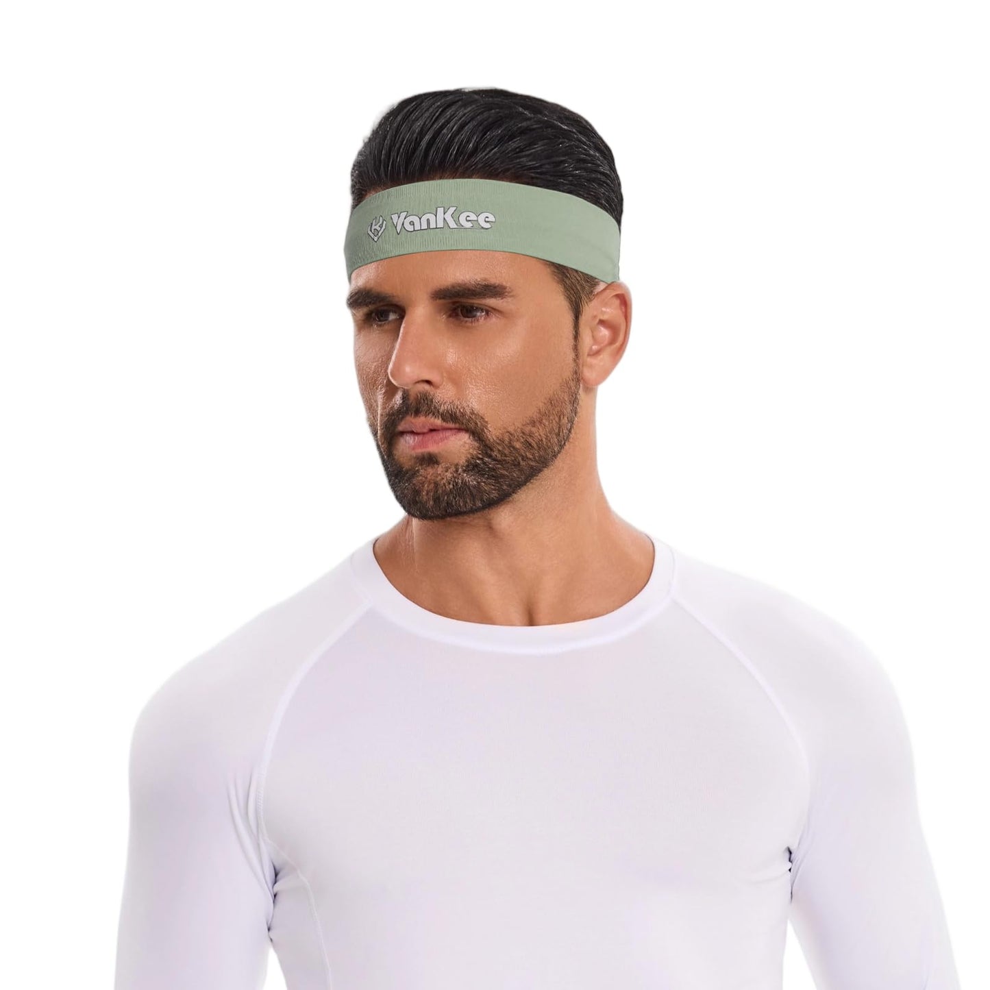VanKee Sports Headbands for Men Cooling Sweatbands for Women Moisture Wicking Non Slip Workout Athletic for Running Yoga Tennis Basketball Fitness