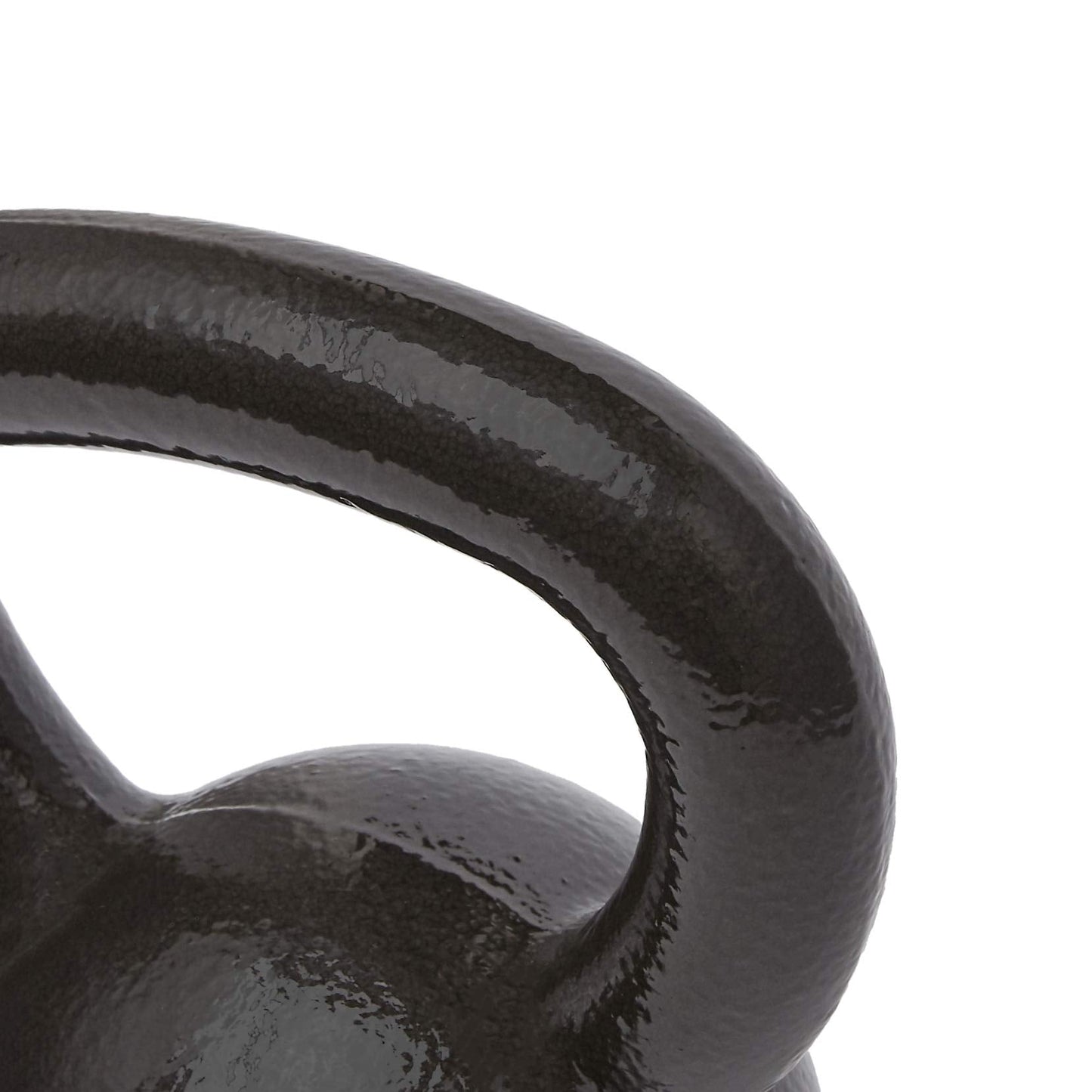 Amazon Basics Cast Iron Kettlebell for Strength Training, Wide Handle, 25 Pounds, Black