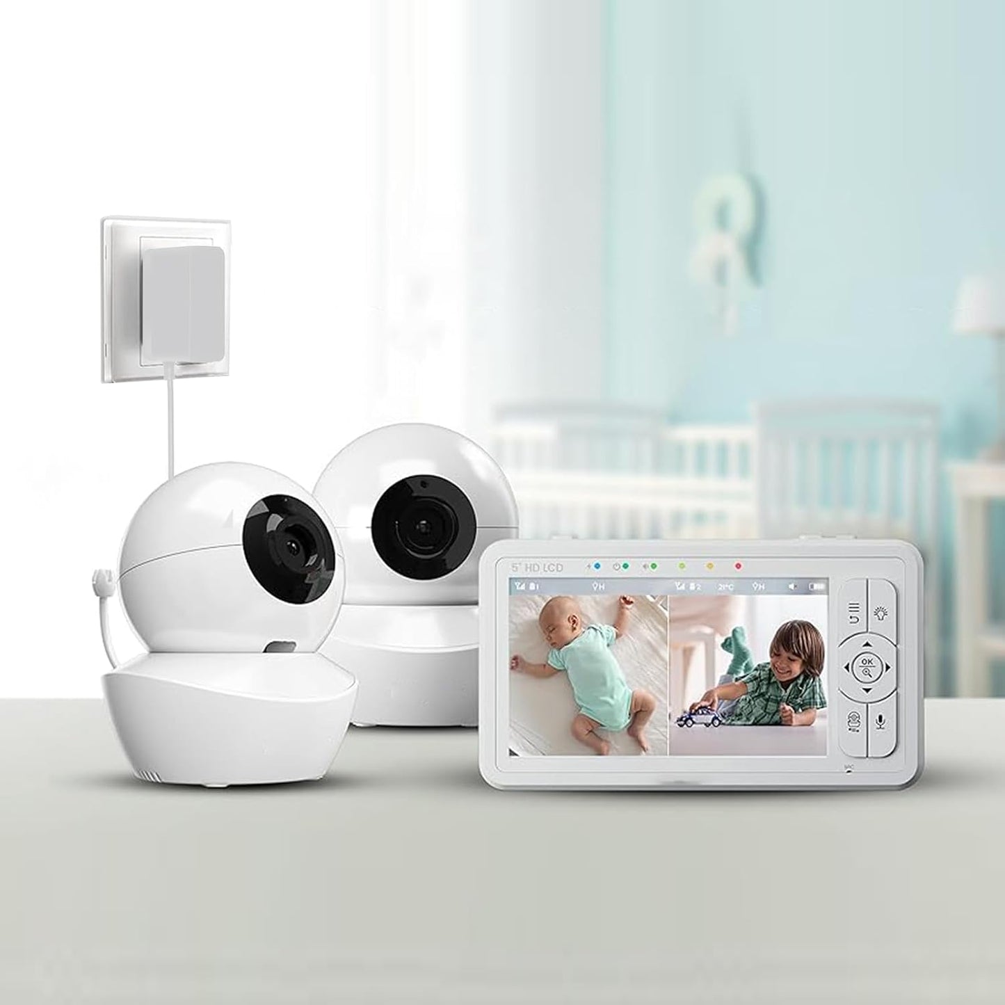 Lnauy HDS2 HDS2 Power Adapter for Babysense Video Baby Monitor Compatible with Babysense Monitor Charger(Only