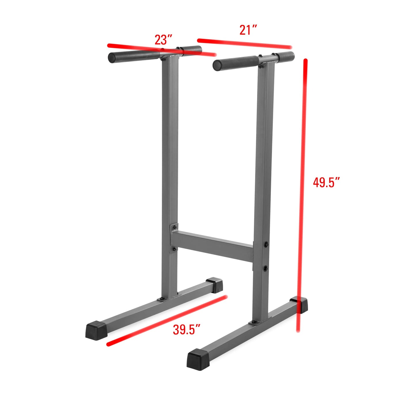 XMARK Dip Station, 500 lb Capacity Dip Stand, Heavy Duty Dip Bars for Chest, Triceps and Core Strength Training, Home Gym Equipment