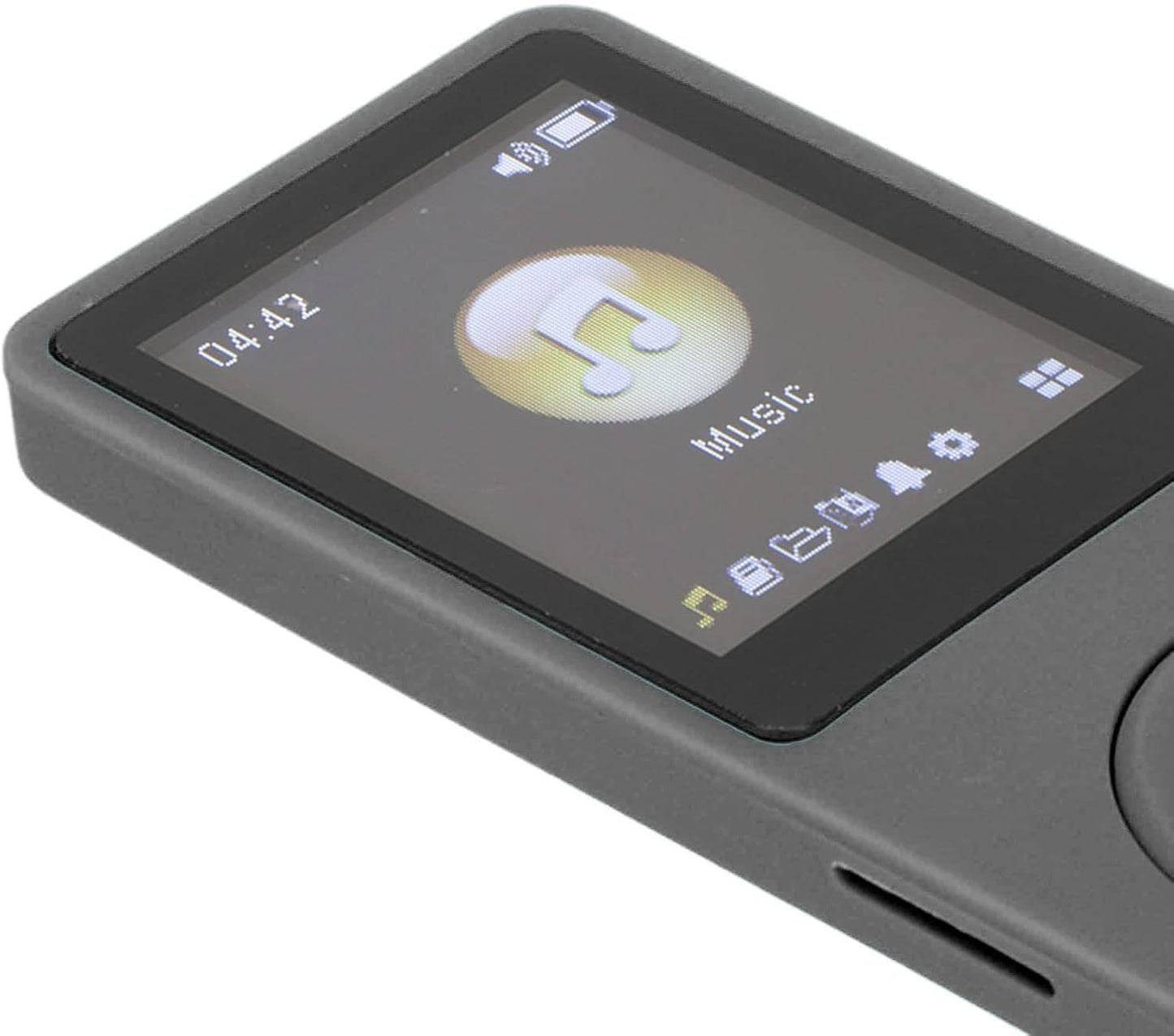 ASHATA MP3 MP3 1.8 Inch MP3 MP4 32G Player, WMA FLAC APE Formats, Screen Player for Sports Studying, Earphone Included