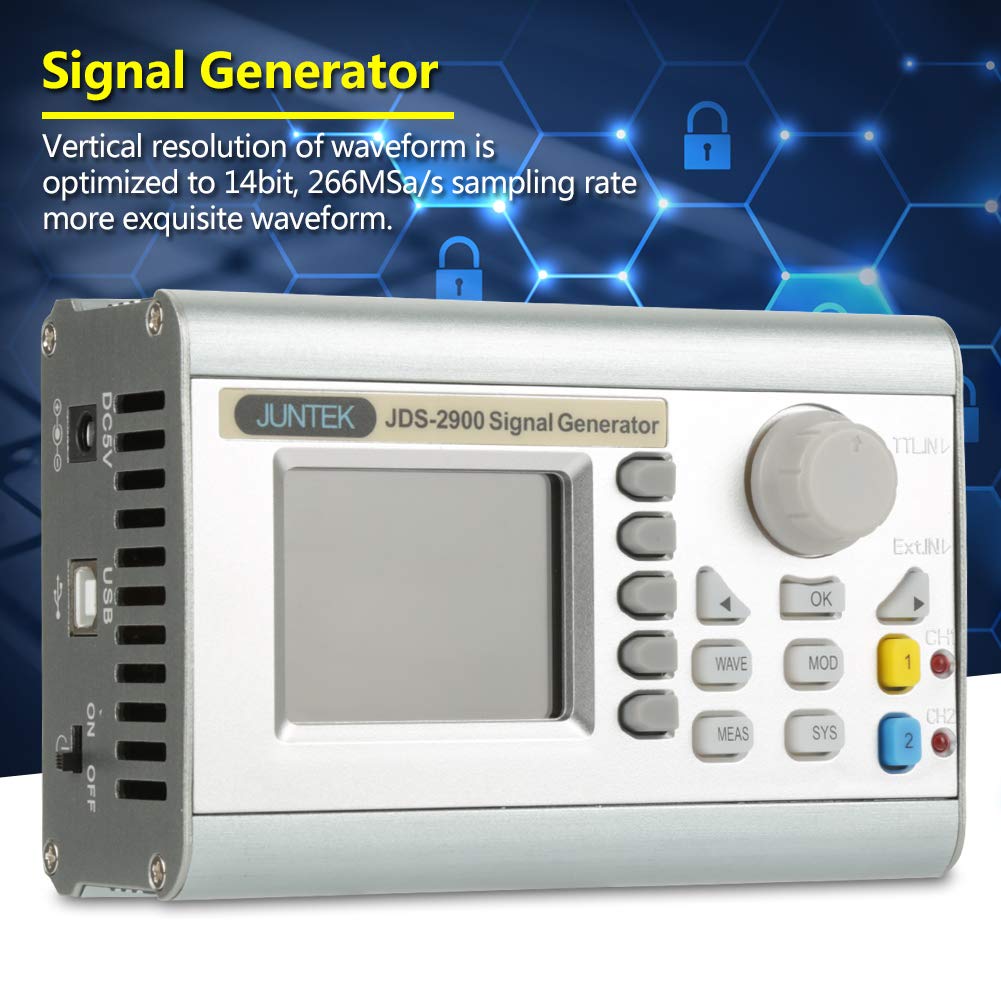 JDS2900 DDS Generator Counter 15MHz 30MHz 40MHz 50MHz 60MHz High Exactness Dua Channel Arbitrary Waveform Function Generator Frequency Meter 266MSa/s(60MHz)