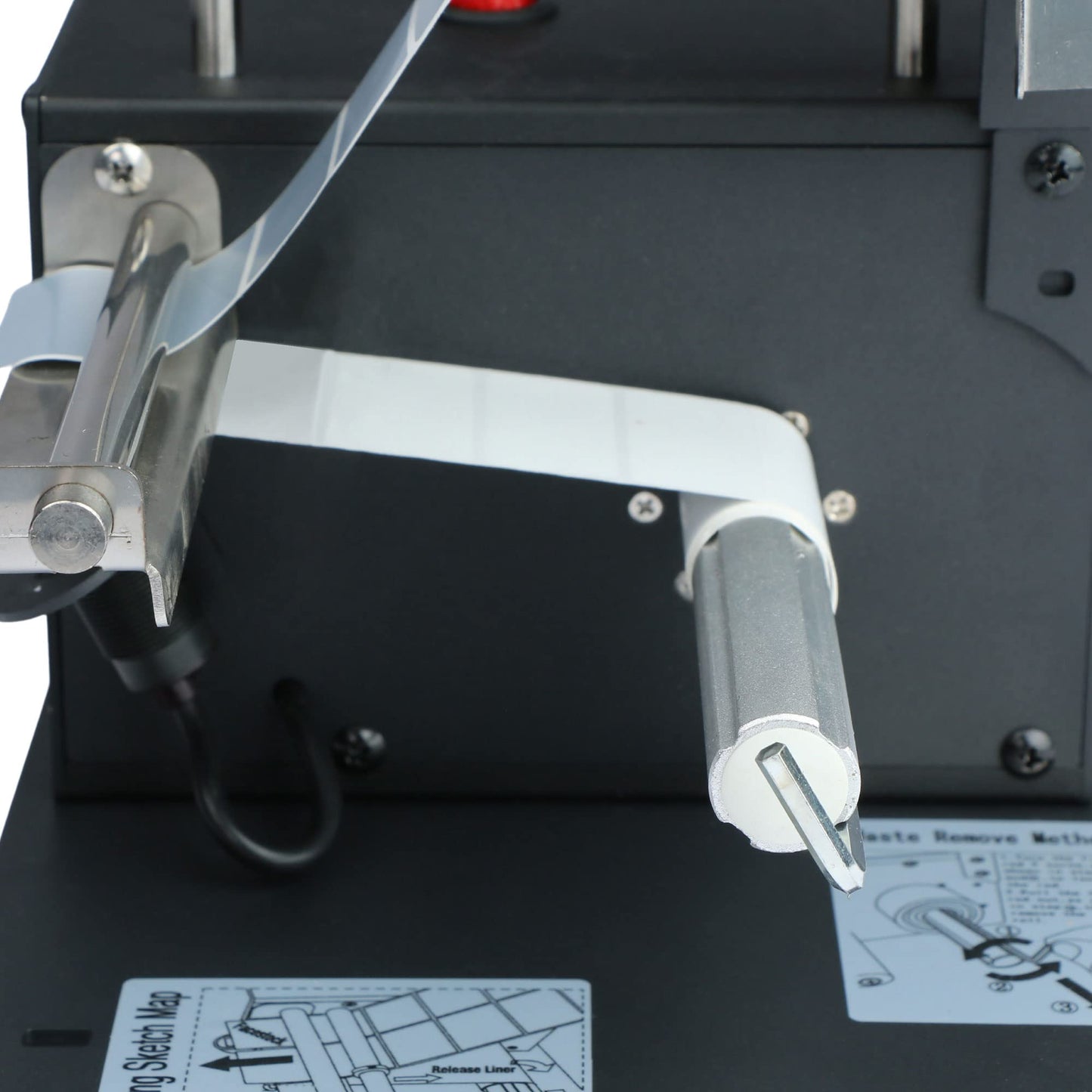 U.S. Solid Automatic Label Dispenser Machine for Translucent and Opaque Labels - Fits Labels 0.40"-4.52" Wide and 0.32"-5.11" Long