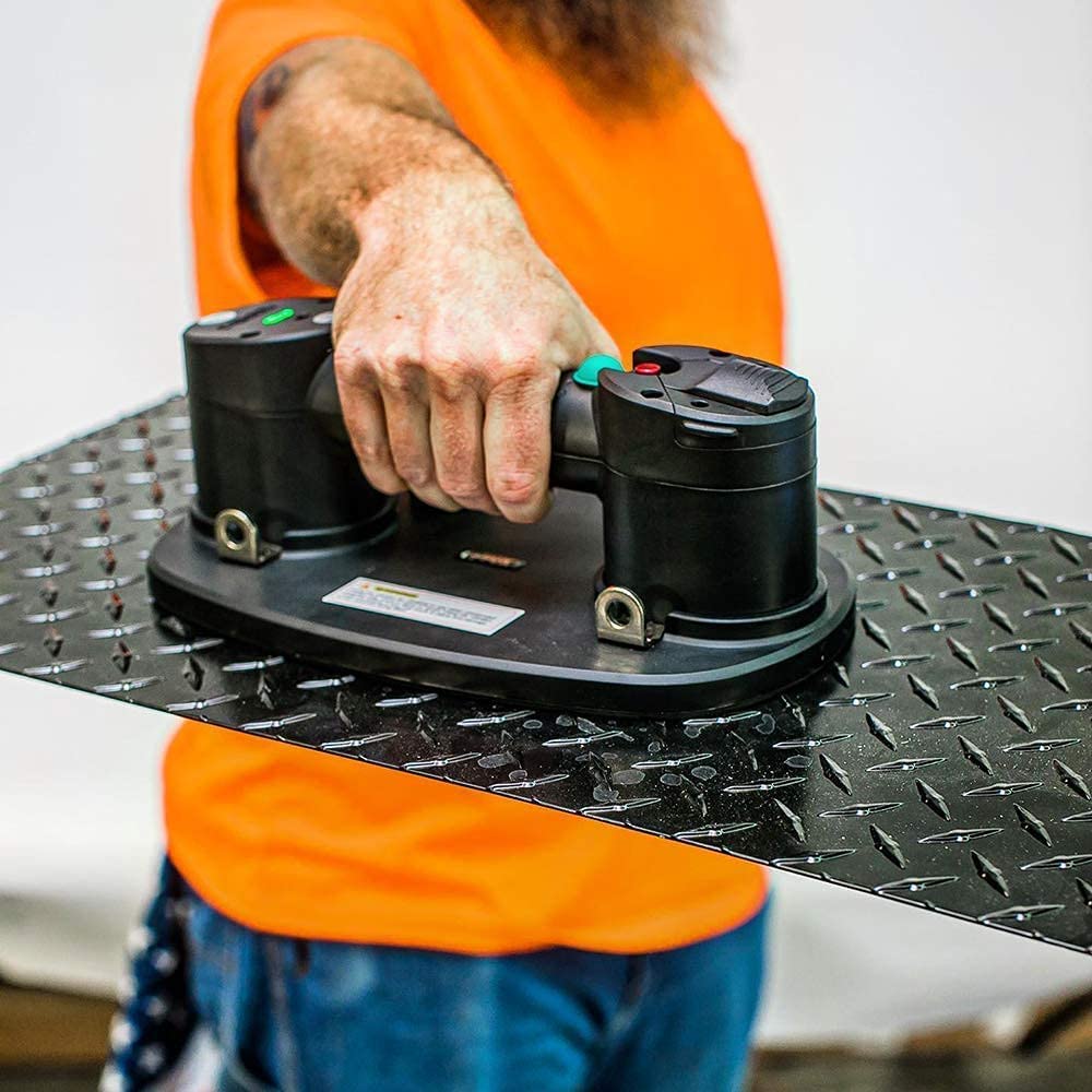 Nemo GRABO (2 Batteries, 2 Seals) - Electric Vacuum Suction Cup Lifter for Wood, Paver, Drywall, Marble, Tile and More (Lifts up to 375 lbs)