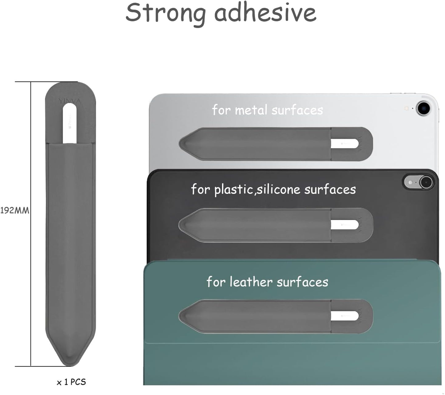 YINVA 2nd 2 1 Pencil Case Compatible with Apple Pencil Generation and Gen, Elastic Pencil Pouch Case Accessories Design