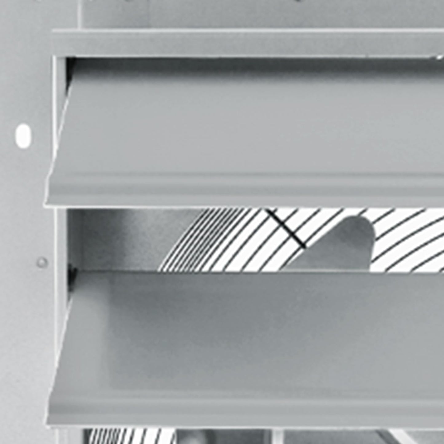 PeacefulHues 24 Inch Shutter Exhaust Fan, Aluminum Automatic Wall Mount Ventilation Fan, 3500 CFM High Speed with 1500 RPM Quiet Motor for Greenhouse, Warehouse, Attic, Shop, Commercial Use