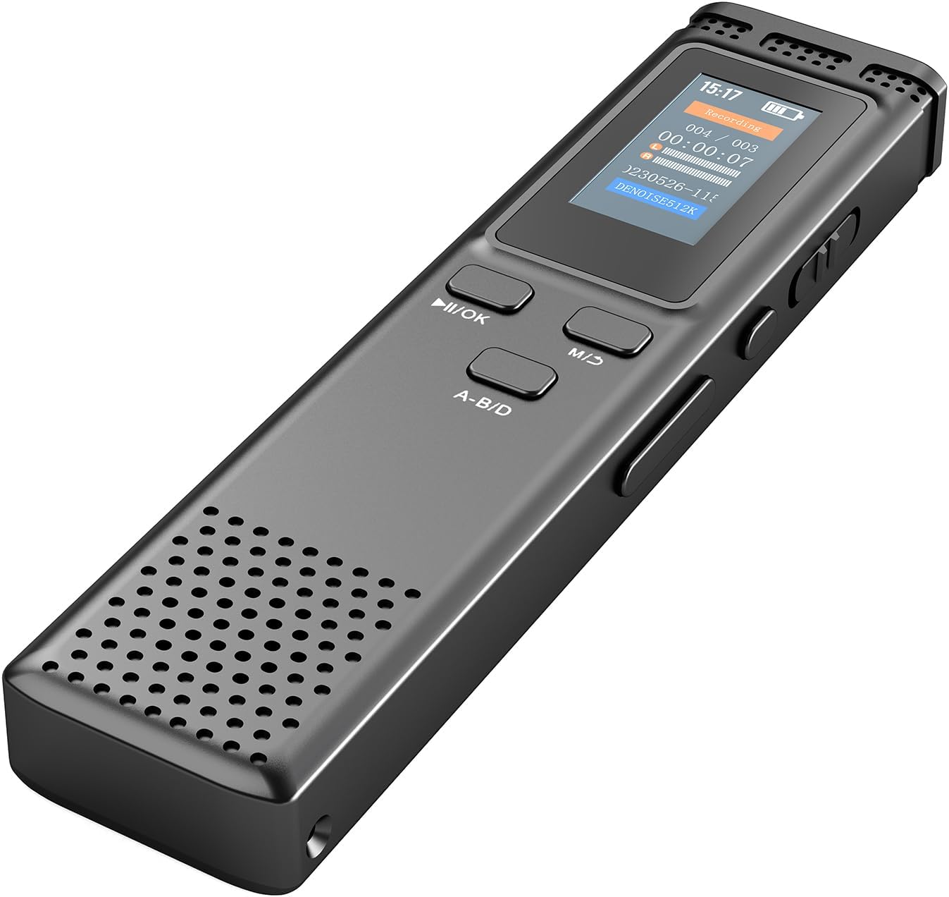 Haoyull 8/32/64GB MP3 Portable Digital Voice Recorders with Noise Reduction, USB Charging, Playback for Lectures