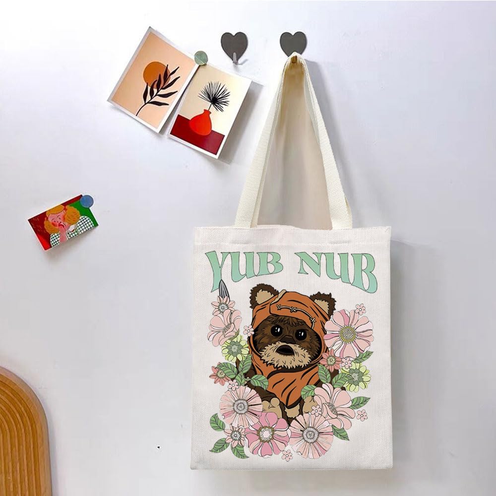 TGBJE Movie Merchandise Raccoon Quote Tote Bag Ranger Inspired Gift Cartoon Character Handle Bag