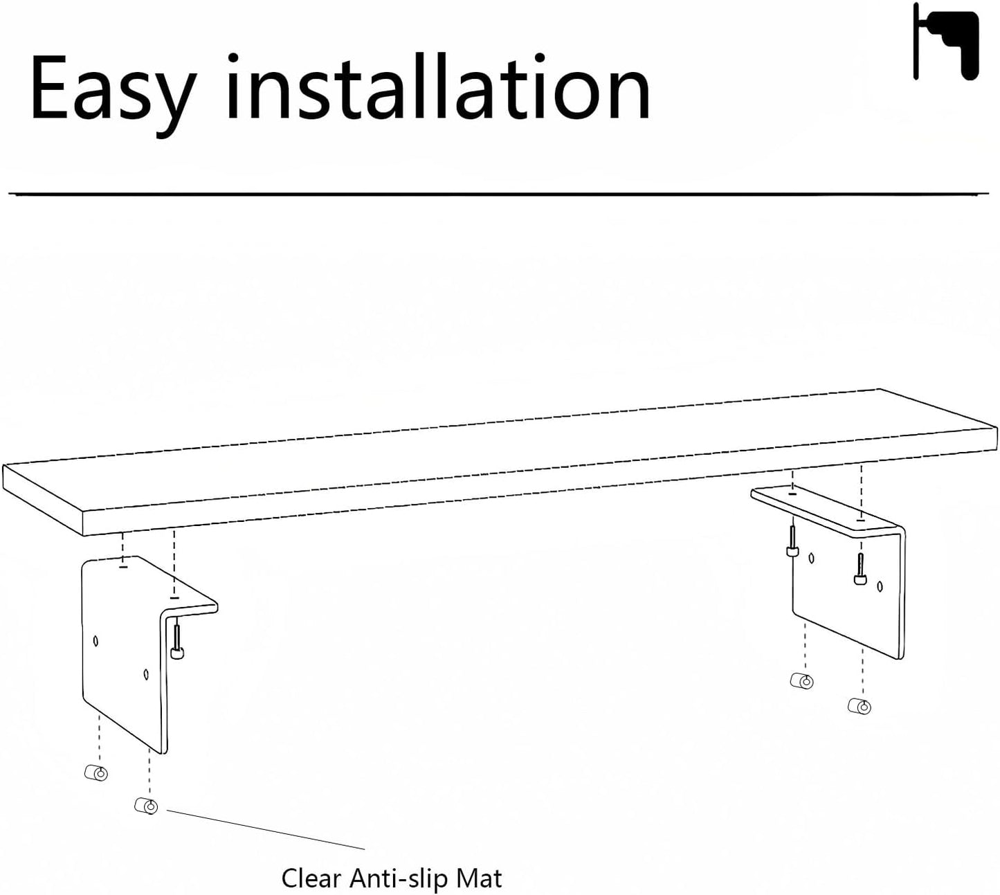 SRTFINE 2.16/3.34 Inch 2 7.8 15.7 Inch Anti-slip Monitor Stand Riser Height Adjustments Clear Acrylic Stand with Clear