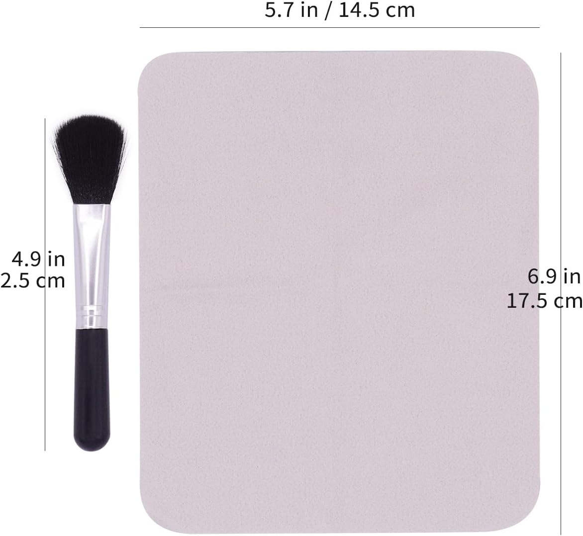 FUSMYE 2 Pack Silicone Air Blower Blaster Pump Dust Cleaner with Cleaning Brush Cloth, Camera Cleaning Kit Camera Lens