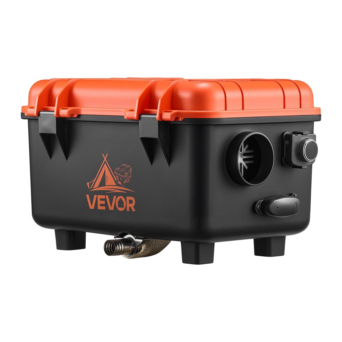 VEVOR Diesel Heater, 8KW, DC 12V/24V, All in One Portable Diesel Air Heater with Remote Control and LCD Screen, Fast Heating Low Noise, 1.1 Gal Fuel Tank for Trucks, Vans, RVs, Campers, and Garages