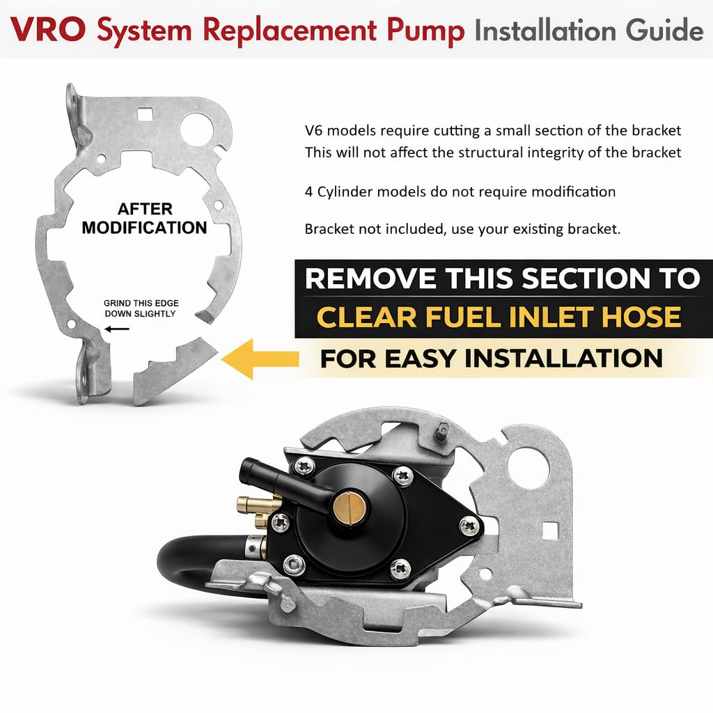 FASWORX 5004558 VRO Fuel Pump Assembly for Johnson Evinrude Outboards 120-300hp 2-Stroke V4/V6/V8 Replaces OEM 5004558 438400 5007420 5004559 5004562 Loopers Crossflow