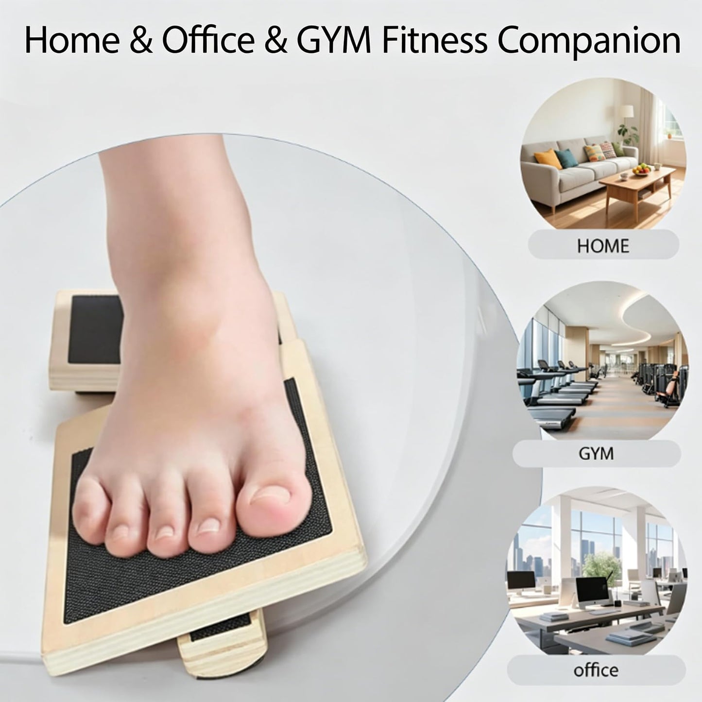 Balance Board for Ankle Strengthening, Blackboard Foot Trainer for Sprained, Foot Strengthener Ankle Balance Board Suitable for Athletes, Injury Tehabilitation, Posture Corrector
