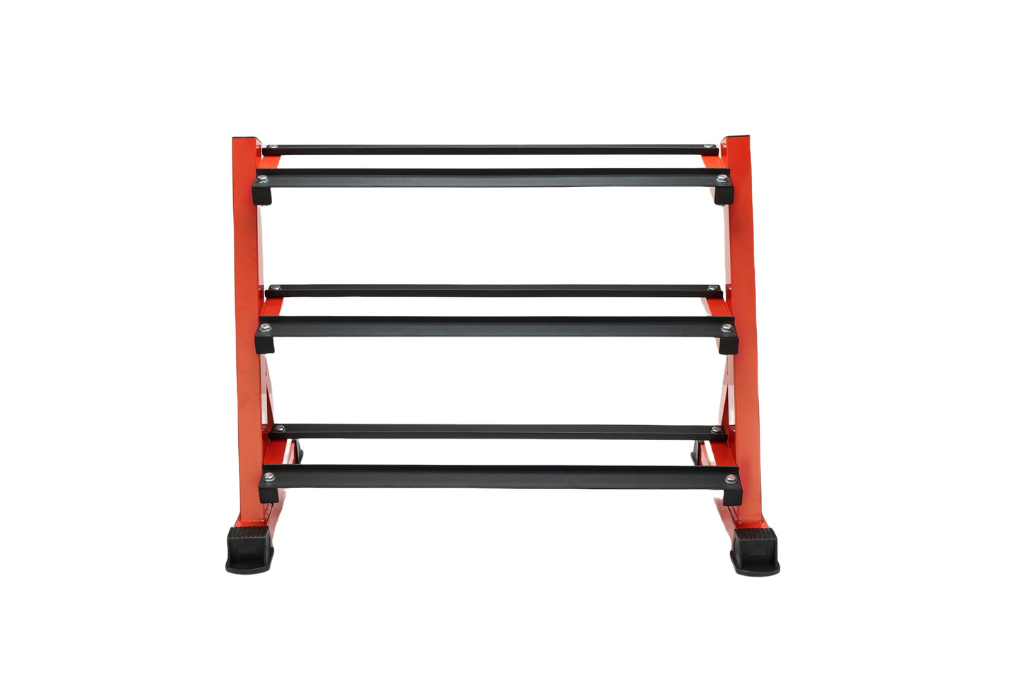 Prime Prosperity Dumbbell Rack 3 Tier Heavy Duty Weight Organizer Dumbbell Storage Stand Holder 1100lbs Capacity Quick Assembly Dumbbell Weight Storage Rack For Home Gym, Red (Rack Only)