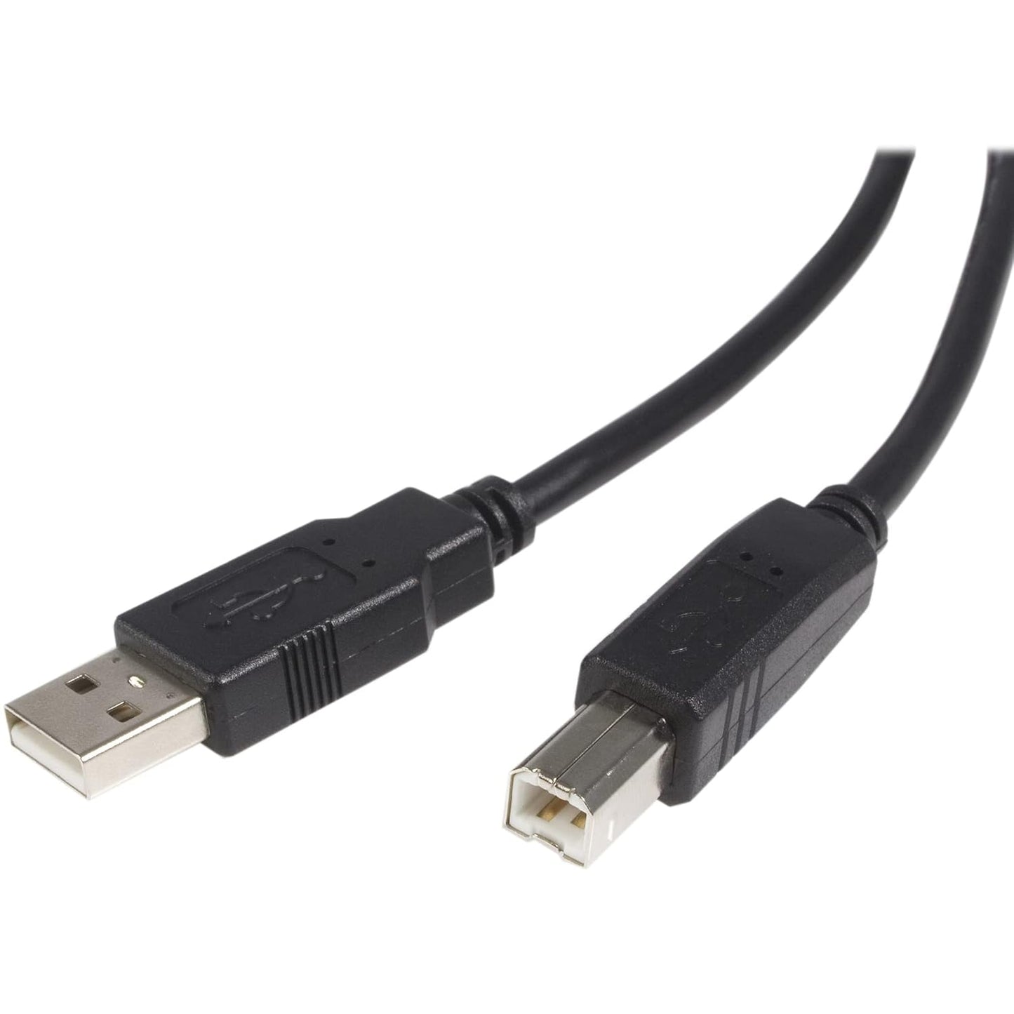 15 2.0 2.0 (USB2HAB15) StarTech.com ft USB A to B Cable - M/M - USB Cable - Black - USB Type A (M) to USB Type B (M)