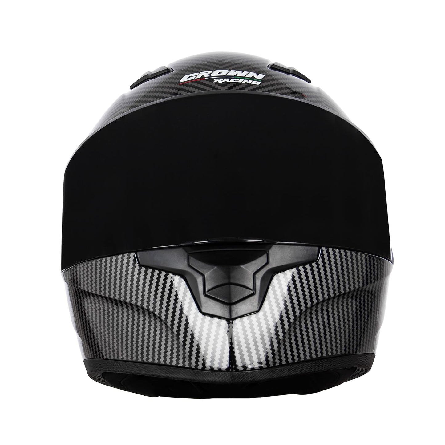 Crown Racing Motorcycle Helmets Street Bike Full Face Motorcycle Helmet Motorbike for Adults DOT Approved Carbon Fiber Pattern Helmets