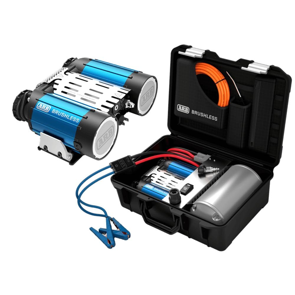 ARB CKBLP12 Brushless Air Compressor Premium Portable Motor boasts 1.5X in output. Ideal for faster tire inflating time and 4x4 off road adventures - 2025 Launched.