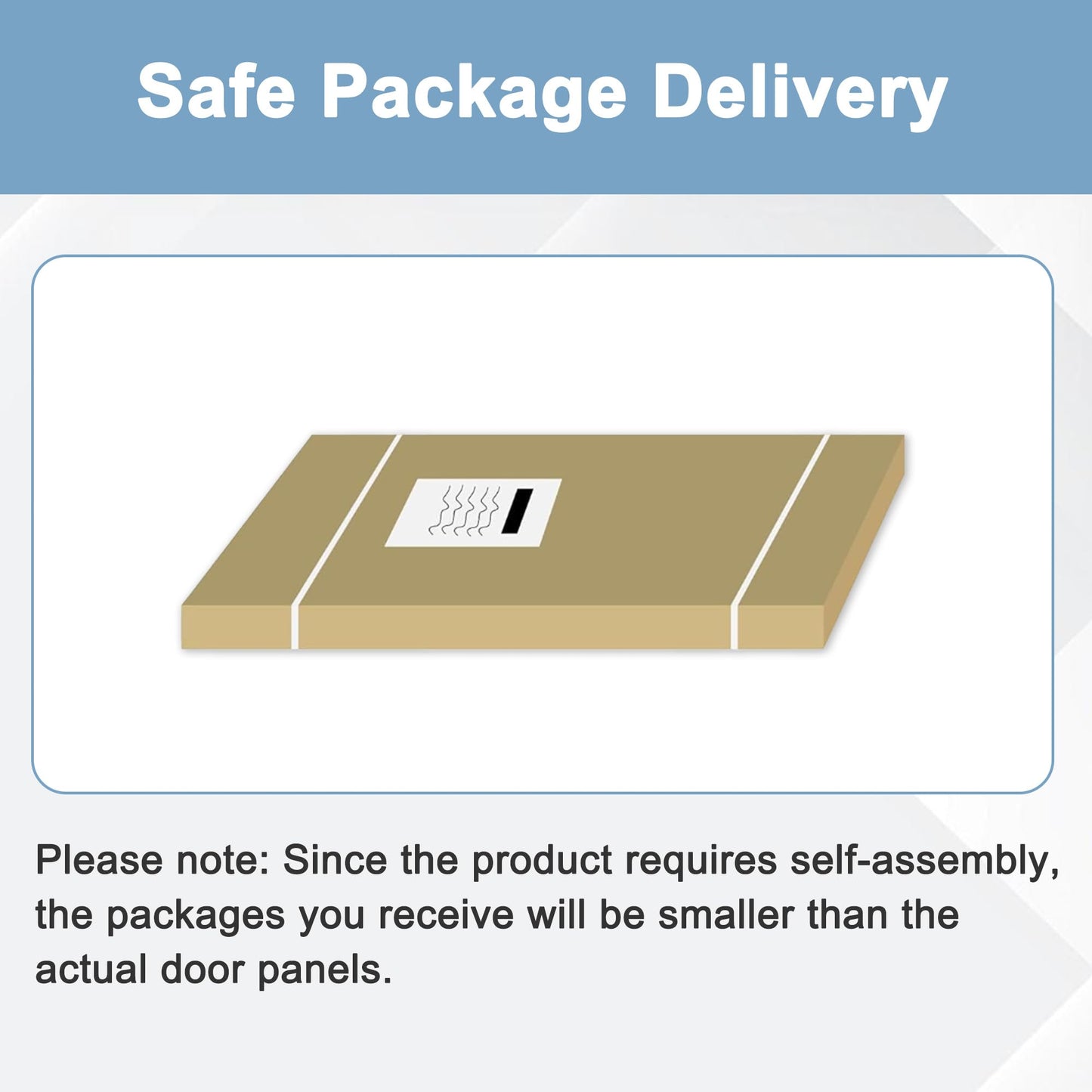 Paintable Sliding Closet Doors, 72" x 80" Bypass Slidng Door Panels with Hardware Kit, 5-Lite Panle Door Slab Shaker for Bedroom/Closet/Barn - Assemble Required