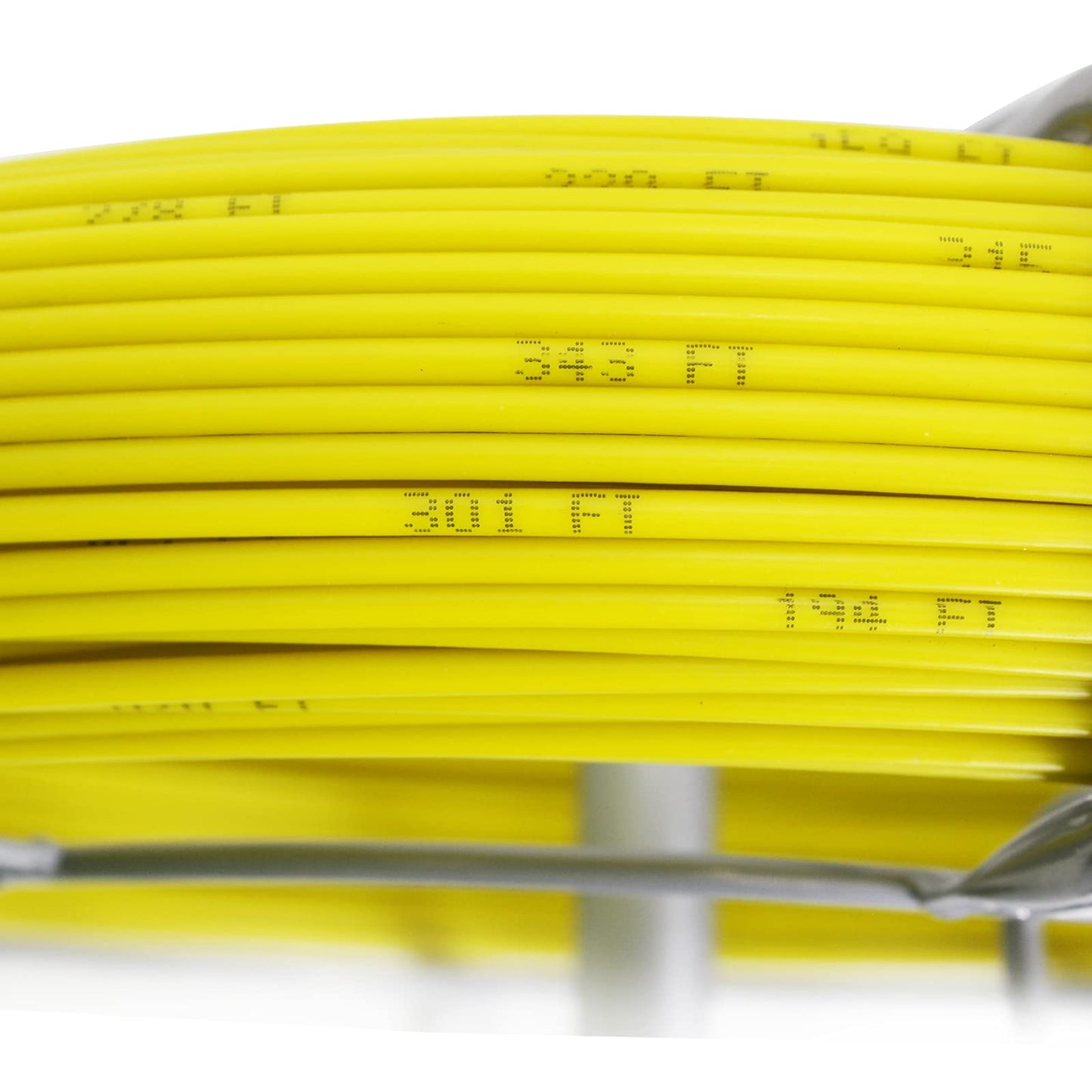 6MM 450 FT Duct Rod Fiberglass Fish Tape Electrical Wire Cable Puller Duct Rodder Fish Tape Puller Wire Cable Running with Cage