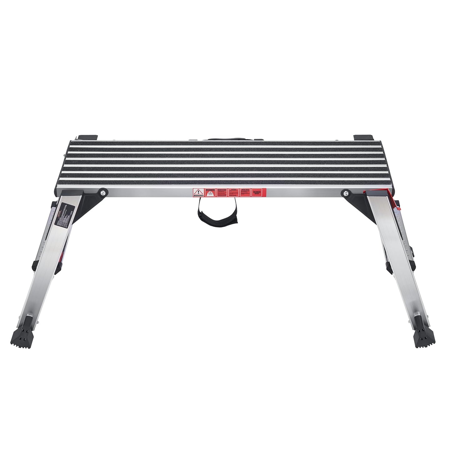 VEVOR Folding Work Platform, 40"×12"×20" Aluminum Drywall Stool Ladder, 660 lbs Load Capacity Heavy Duty Work Bench w/Non-Slip Feet, Ideal for Washing Vehicles, Cleaning, Painting, Decorating