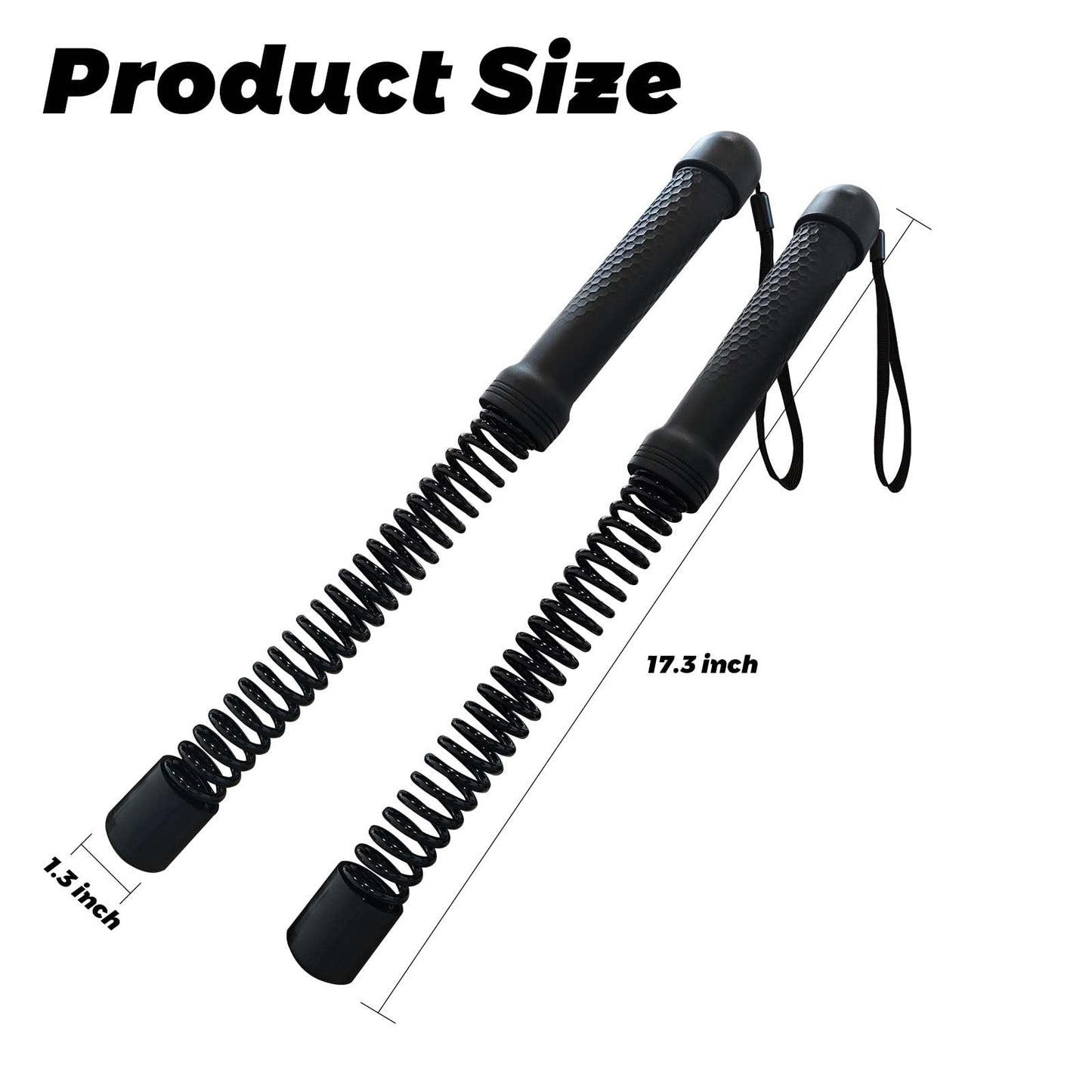 Gonideerix 2-in-1 Ropeless Battle Ropes (2-Pack), Adjustable to Resistance Training Stick – Portable Full Body Workout for HIIT, Cardio, Strength & Muscle Training, Low-Impact Home Gym Equipment for Men & Women