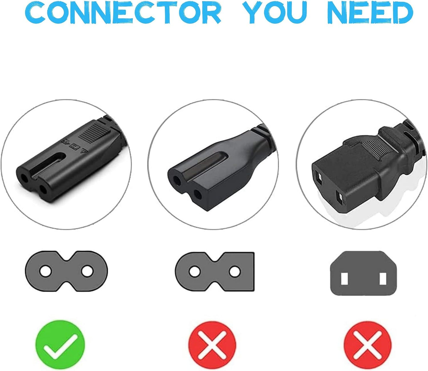 CJP-Geek 5ft 3752 AC Power Cord Cable Lead Compatible with HP Deskjet Printer Scanner Copier