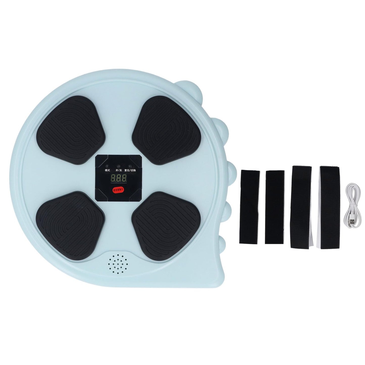 TOPINCN Rhythm Boxing Trainer, Music Punching Machine, Boxing Game, Electronic Workout Strike Device, Home Fitness Equipment with Real Time Training Feedback for Speed Training (Blue)