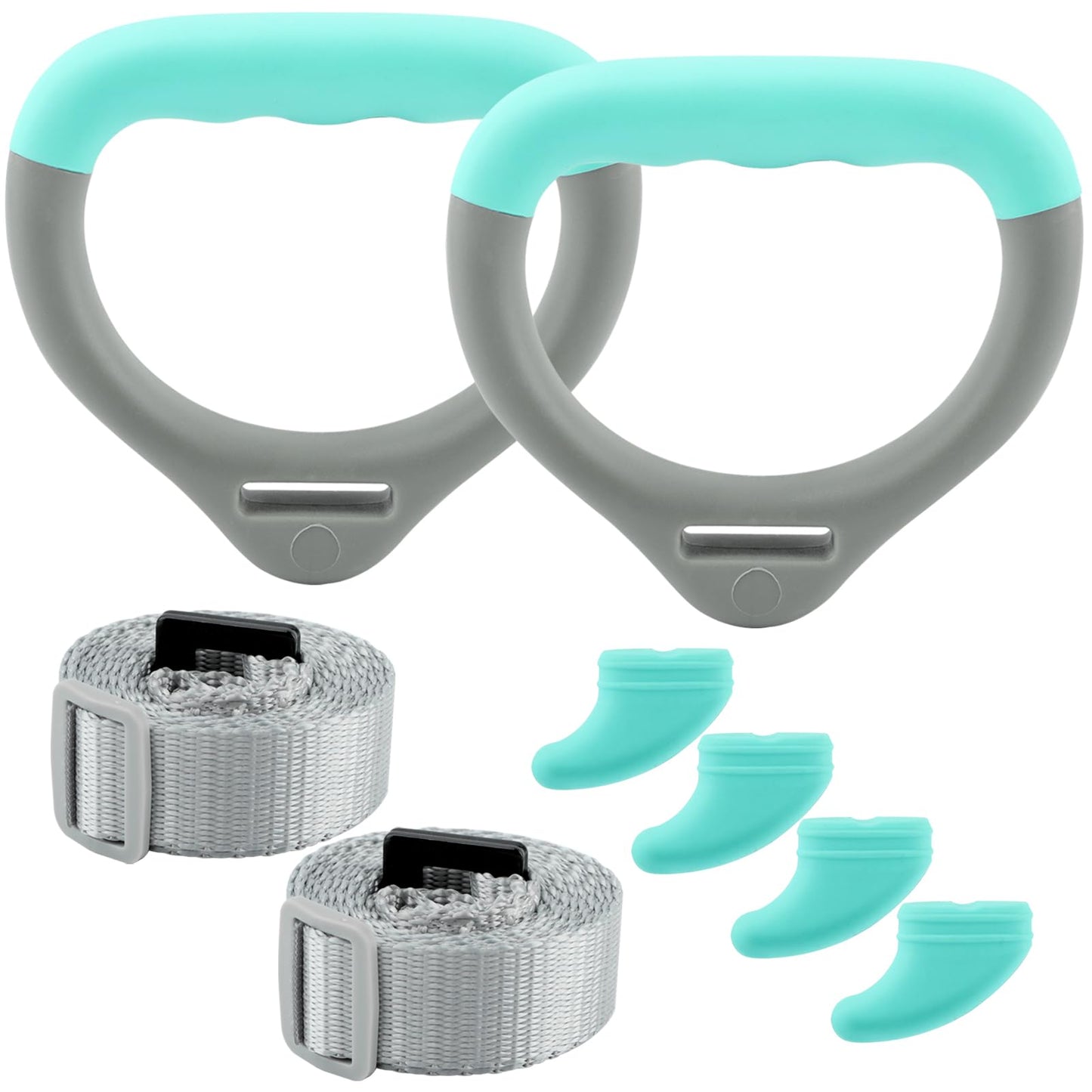 JIANWEI Gymnastics Rings for Kids Home Exercise, Fitness Children Trapeze Bar Pull Up Gym Rings Exercise Strength Training Equipment with Straps & Adjustable Buckle Load-Bearing 40KG