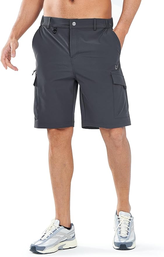 NORTHYARD Men's Cargo Hiking Shorts 9" Lightweight Outdoor Tactical Work Camping Sport Golf Casual Travel Fishing Multipocket