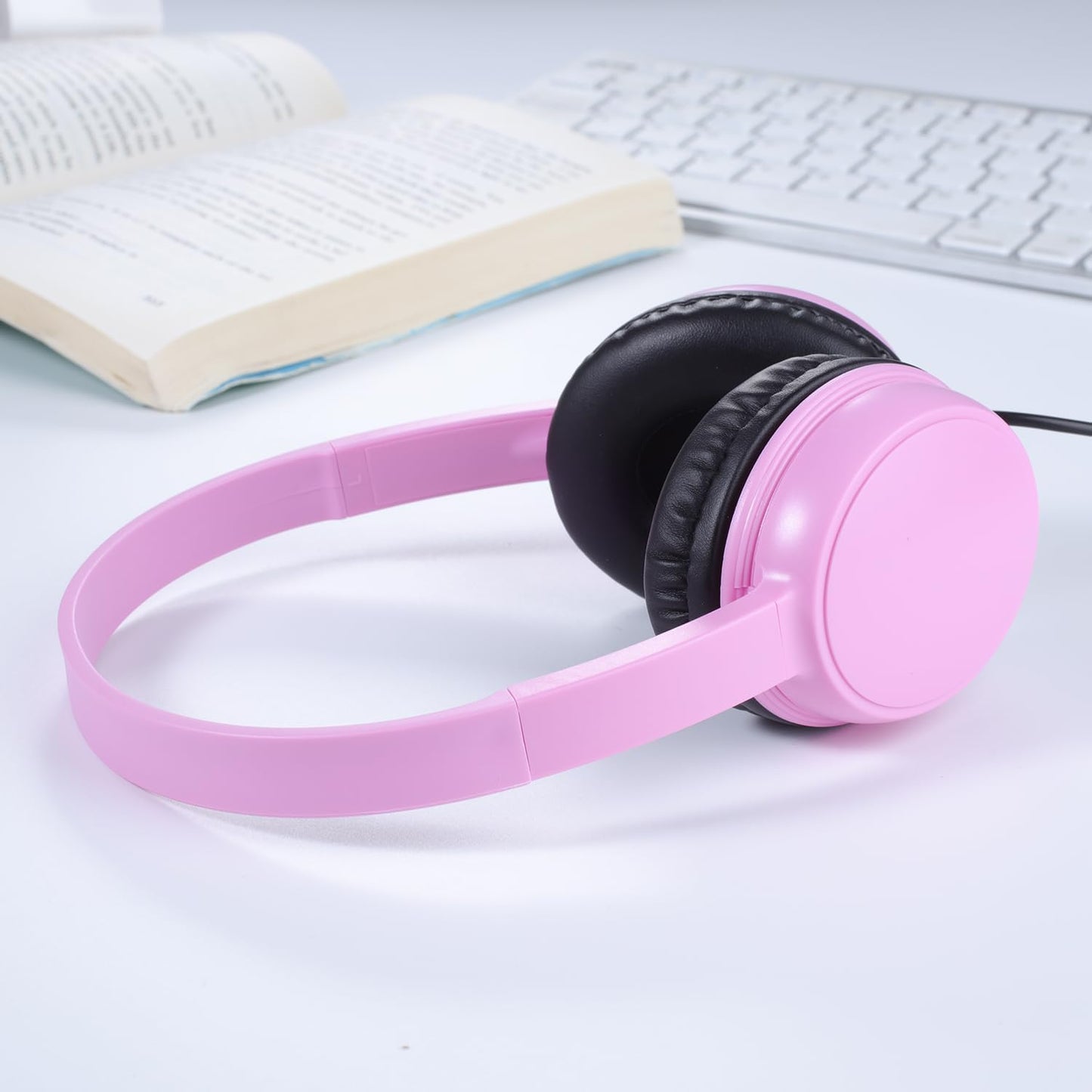 Gaosen 2 Pack Headset, 3.5mm (GS30, 2Mixed) Wired Headphones for Classroom School Kids, Durable Students On-Ear Swivel