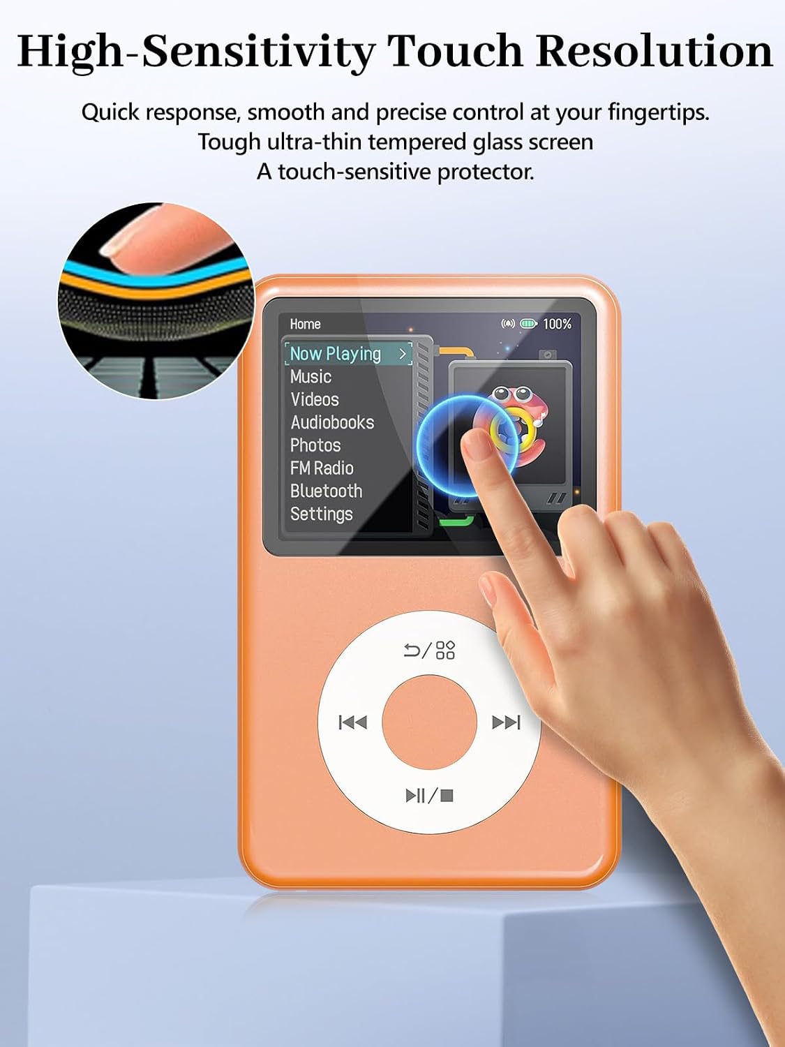 Arxonis Y1 MP3 6H Screen Protector for Innioasis Player, Hardness Tempered Glass, Anti-Fingerprint,Anti-Scratch, Easily