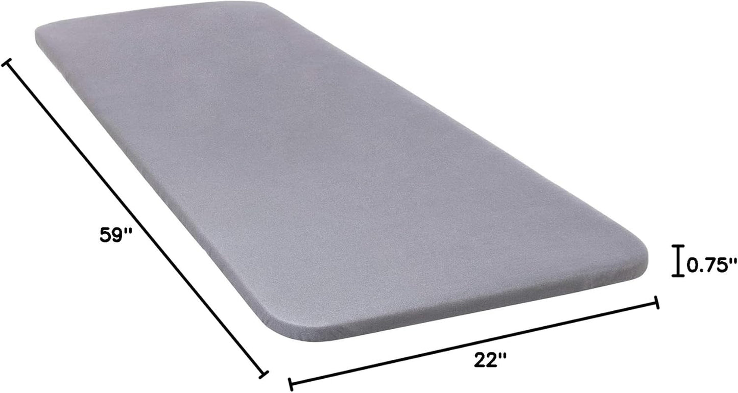 TIVIT Ironing Board Cover - Scorch Resistant AlumiTek Coating & Thick Padding, 59x22 - Made in Italy