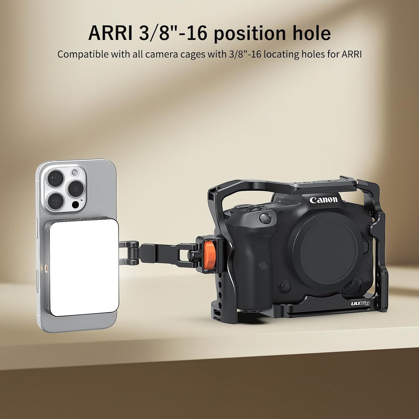 VRIG Express 1/4 3/8" 16 15 14 13 12 VRIG Phone Tripod Mount for MagSafe, Aluminum Magnetic Tripods Phone Mount Adapter
