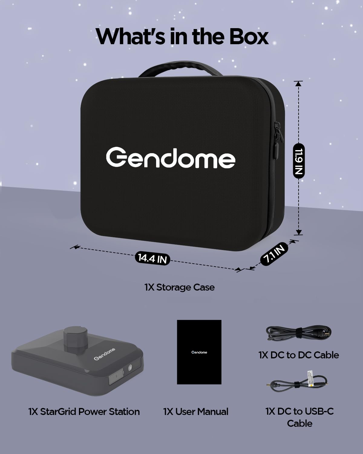 StarGrid All-in-One Kit for Starlink Mini, 288Wh 90000mAh Battery Pack Compatible with Starlink Mini, LiFePO4 Power Bank with Custom-Fit Carrying Case, for Travel Outdoor Camping