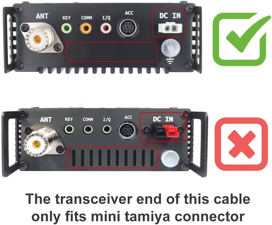 Garadget G90 Battery Power Connector Cord for for Xiegu Ham Radio