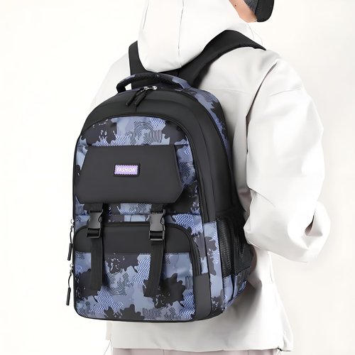 MechMaj Backpack for Boys Kids School Bags Teen Elementary Middle Student Backpacks 16 inch Laptop Bag Back Packs(Blue)