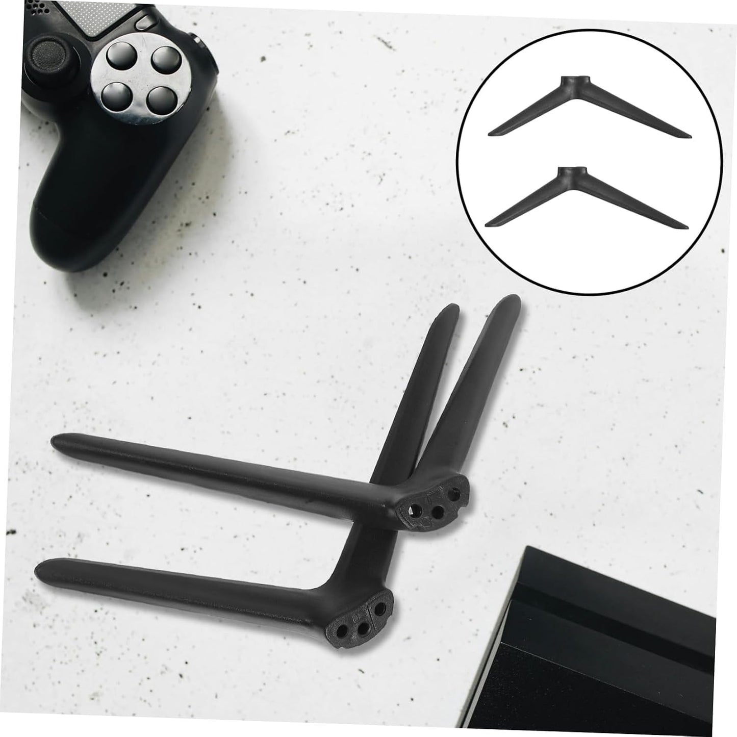 Zerodeko 1Pair Tv Pedestal Base Replacement Heavy Duty Support Legs for Home Desktop Tvs Easy Installation Sturdy