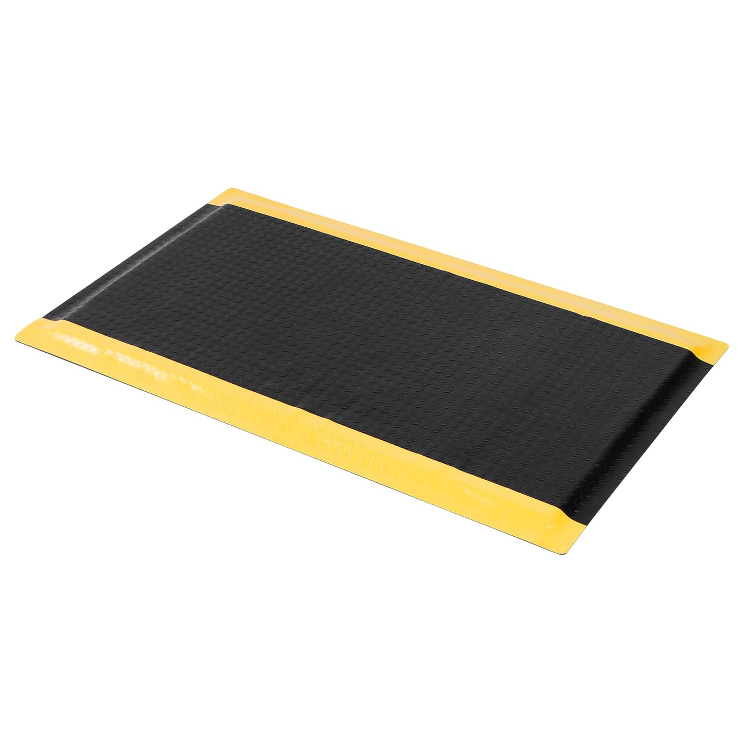 ISXACFF Anti Fatigue Mats Industrial 3' x 5' 15/16" Thick Ergonomic Standing Mat Commercial Kitchen Mat Heavy Duty Diamond Plate Shop Floor Mats Helps Relieve Back and Leg Soreness