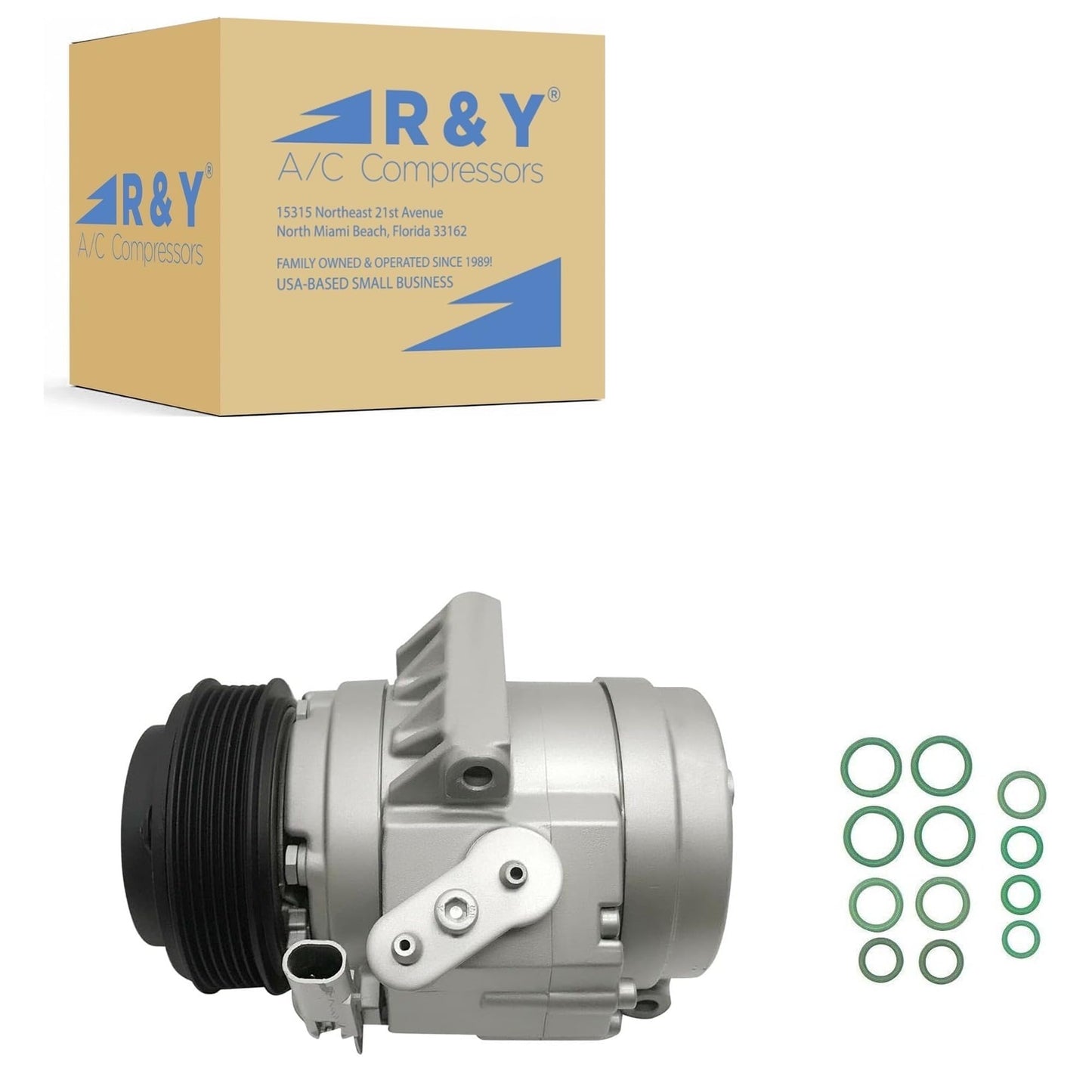 RYC Automotive A/C Compressor and Clutch AD-0280-OR With O-Rings (Fits Ford Fusion 2.3L, 2.5L, 3.0L 2006-2012; Fits Mercury Milan 2.3L, 2.5L, 3.0L 2006-2011) Automatic Transmission Only
